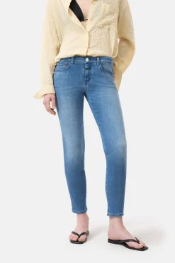 CLOSED Eco-Denim>Slim Jeans - Stijlnaam Baker Midden Blauw