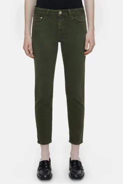 CLOSED Dun>Slim Jeans - Stijlnaam Baker Groen Onkruid