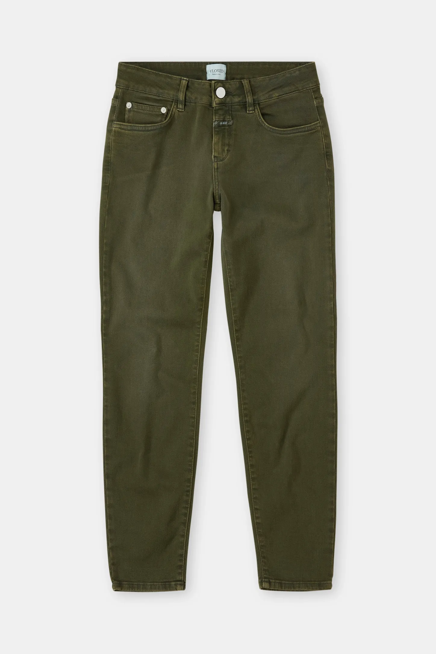 CLOSED Dun>Slim Jeans - Stijlnaam Baker Groen Onkruid