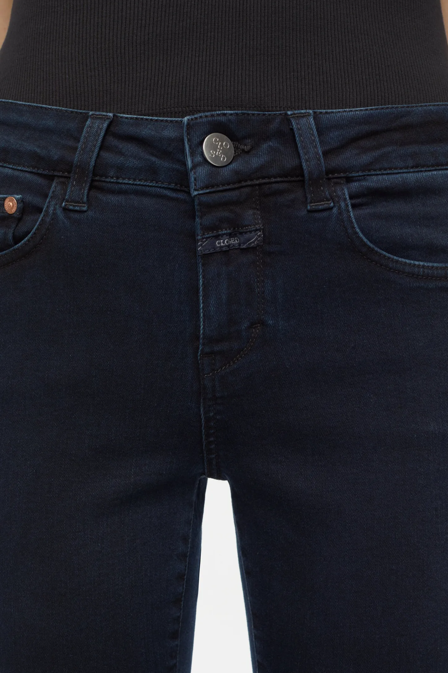 CLOSED Dun>Slim Jeans - Stijlnaam Baker Blauw Zwart