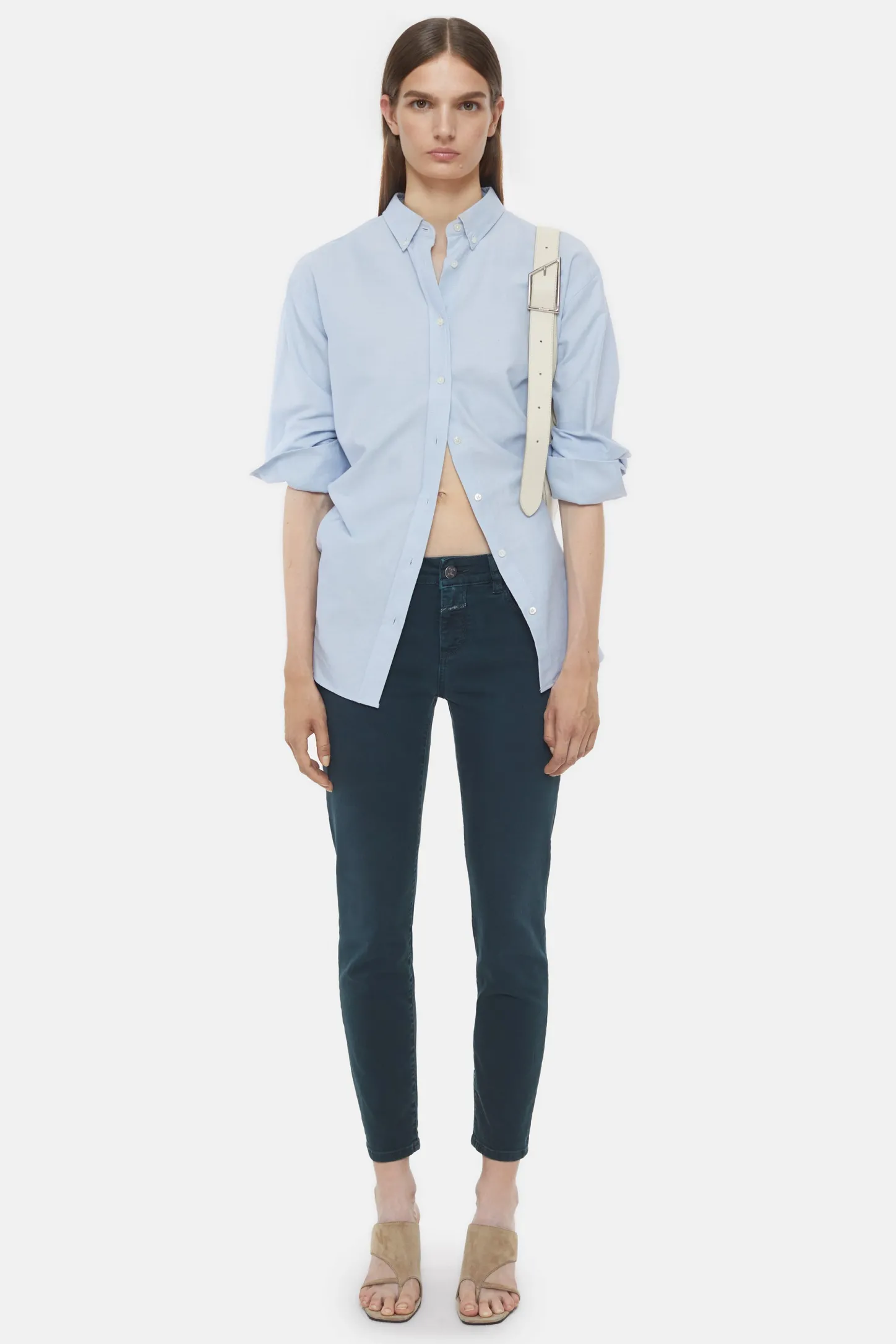 CLOSED Dun>Slim Jeans - Stijlnaam Baker Varen Groen
