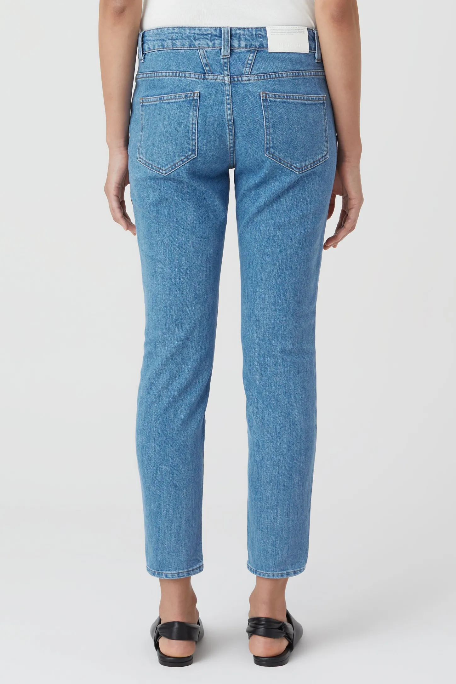 CLOSED Dun>Slim Jeans - Stijlnaam Baker Midden Blauw