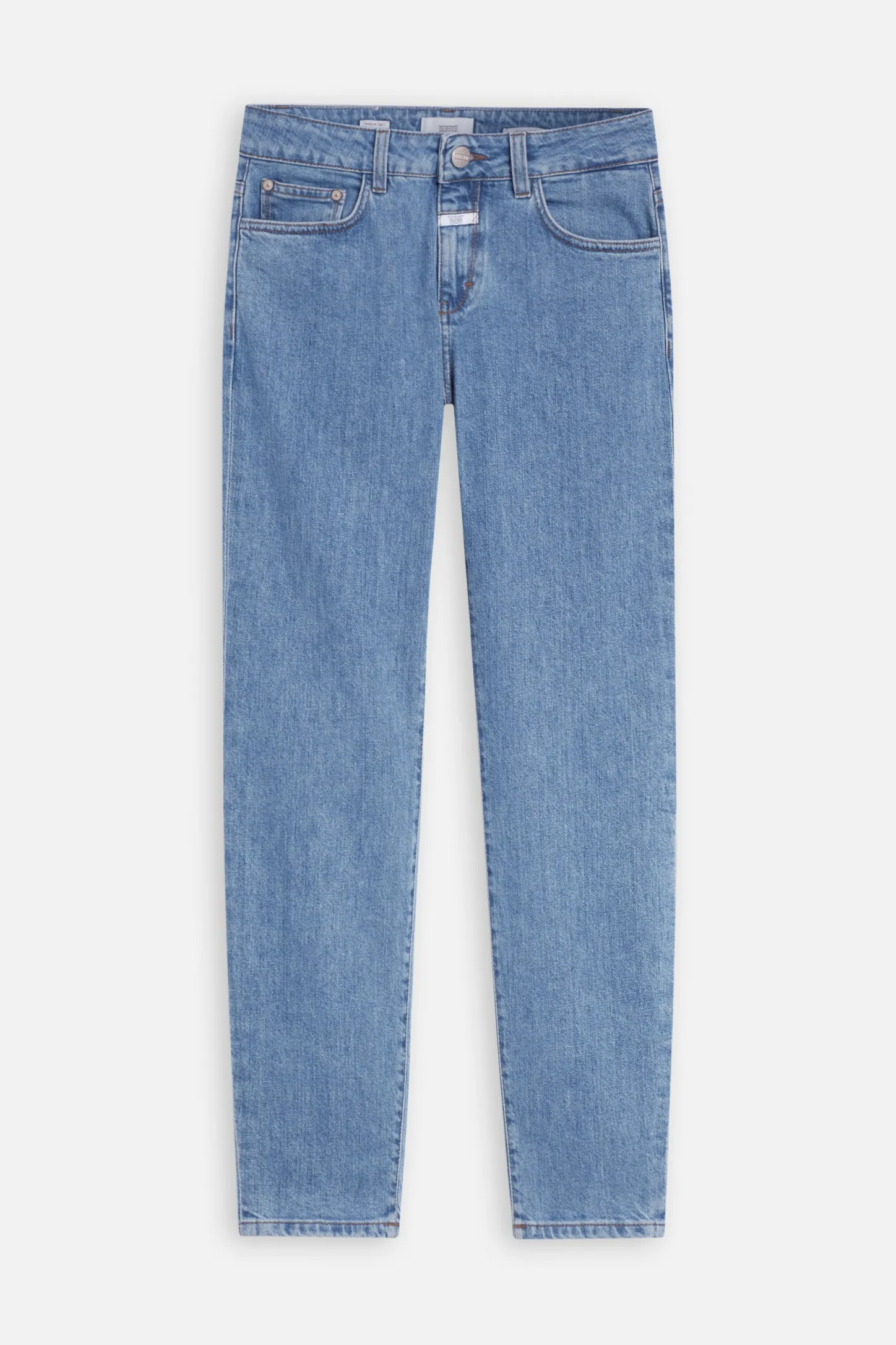 CLOSED Dun>Slim Jeans - Stijlnaam Baker Midden Blauw
