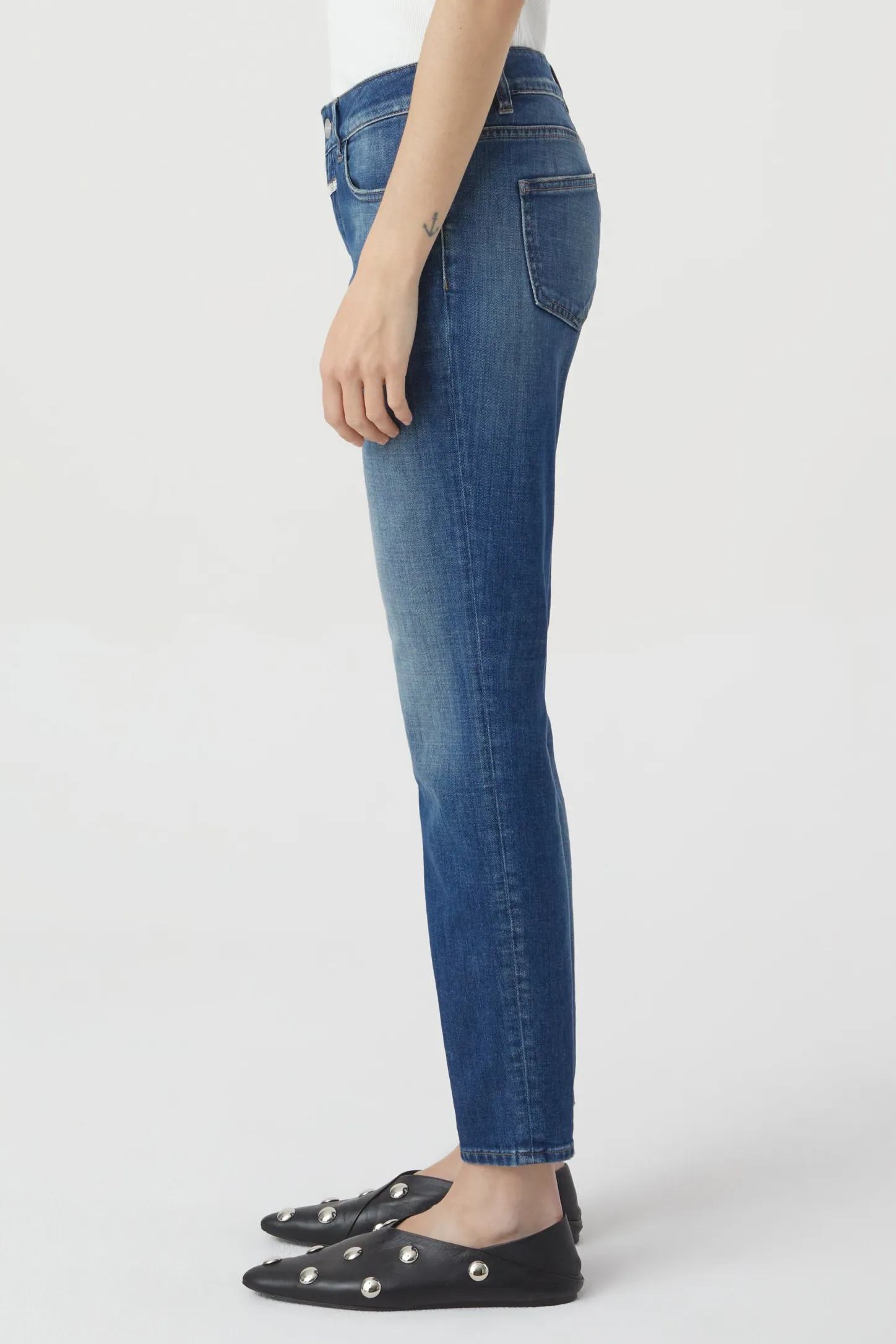 CLOSED Dun>Slim Jeans - Stijlnaam Baker Donkerblauw