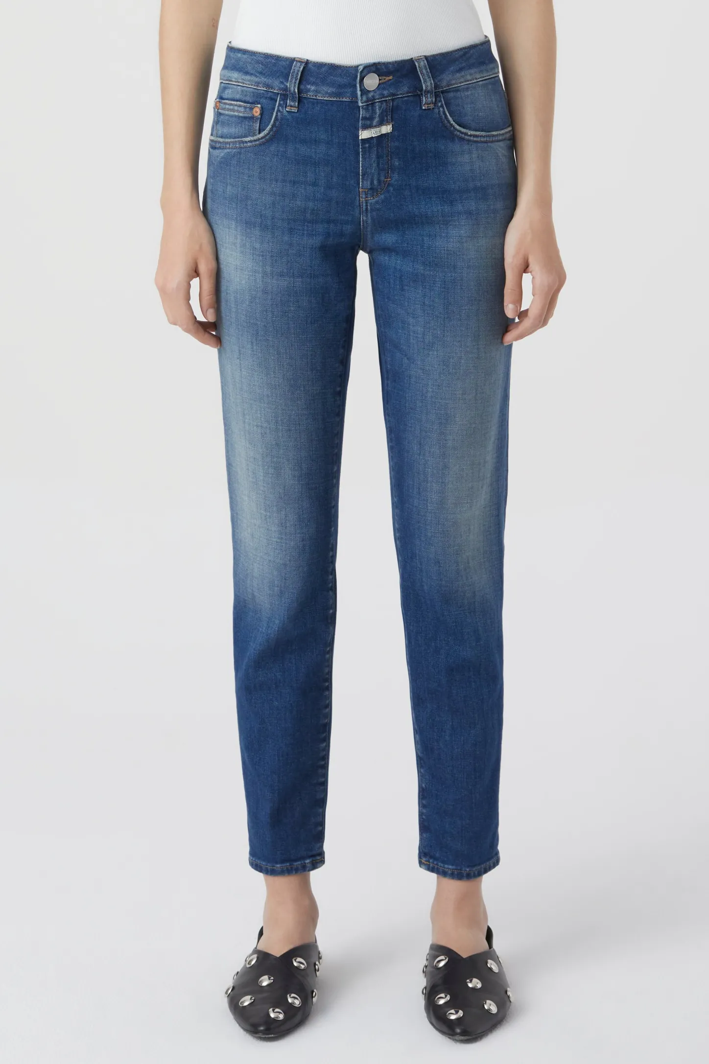 CLOSED Dun>Slim Jeans - Stijlnaam Baker Donkerblauw
