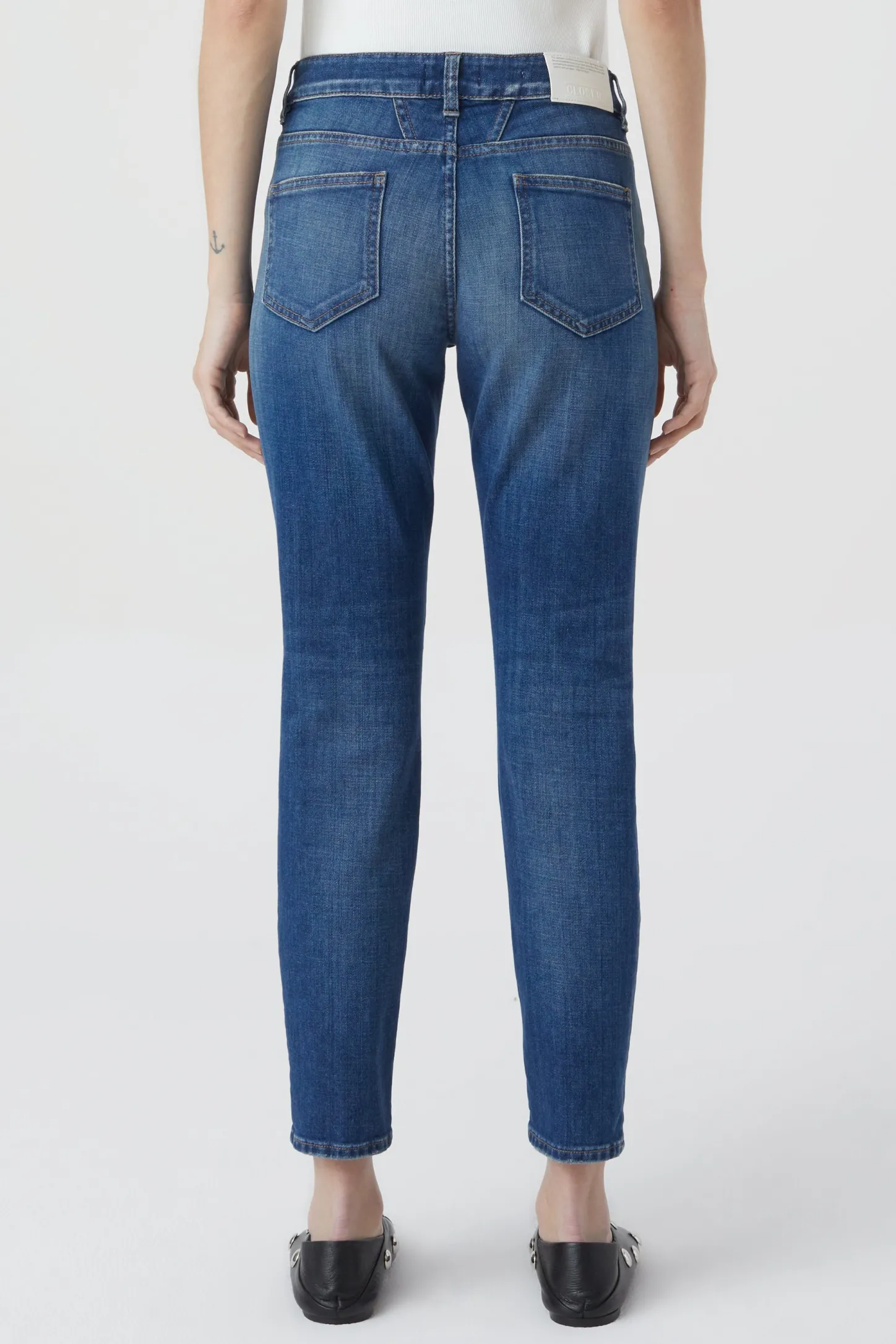 CLOSED Dun>Slim Jeans - Stijlnaam Baker Donkerblauw
