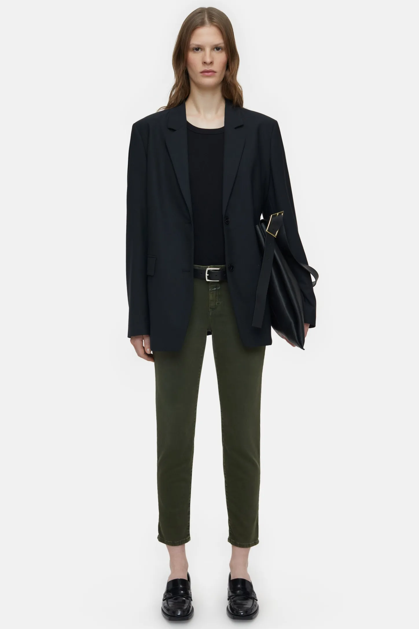CLOSED Jeans>Slim Jeans - Stijlnaam Baker Groen Onkruid