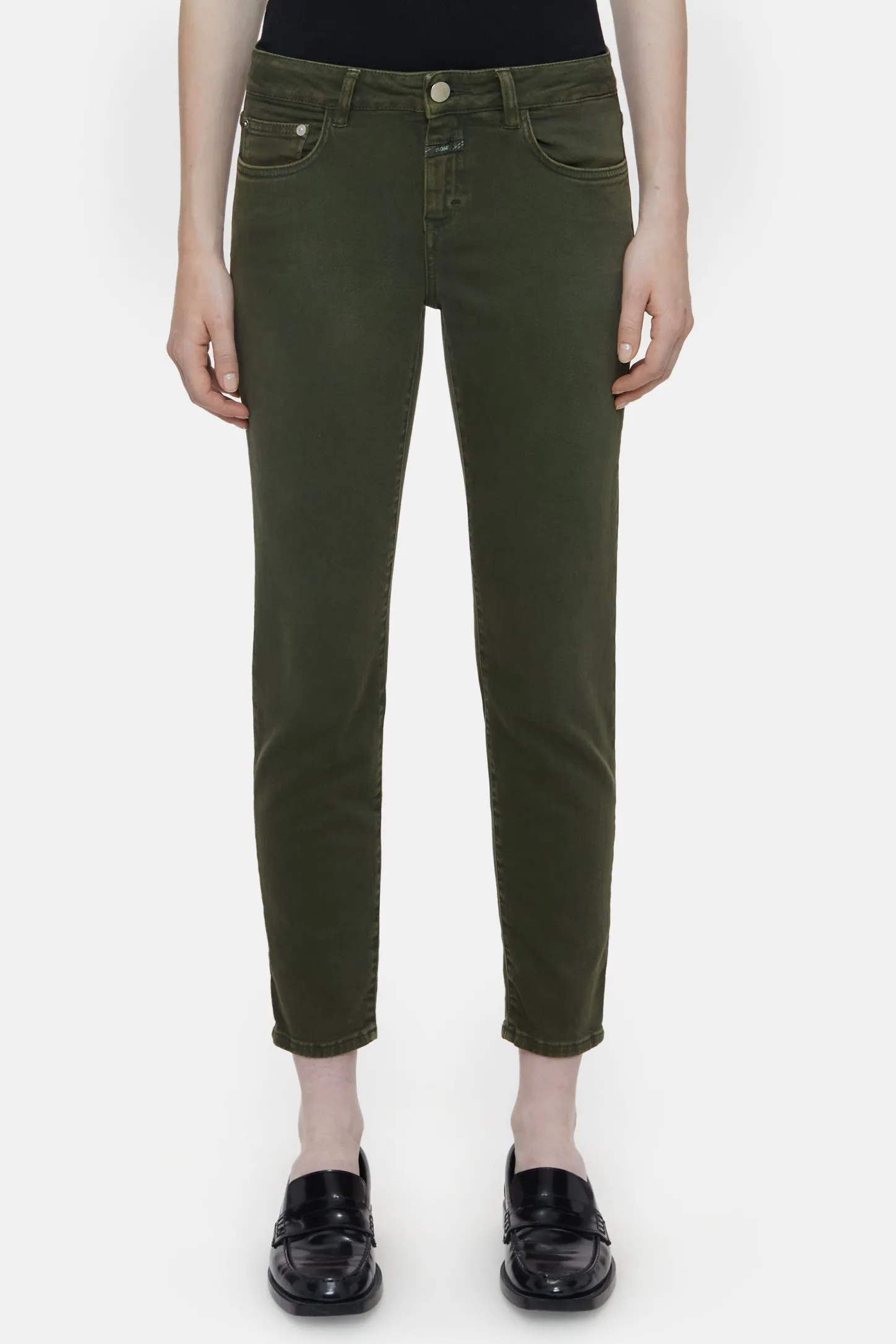 CLOSED Jeans>Slim Jeans - Stijlnaam Baker Groen Onkruid