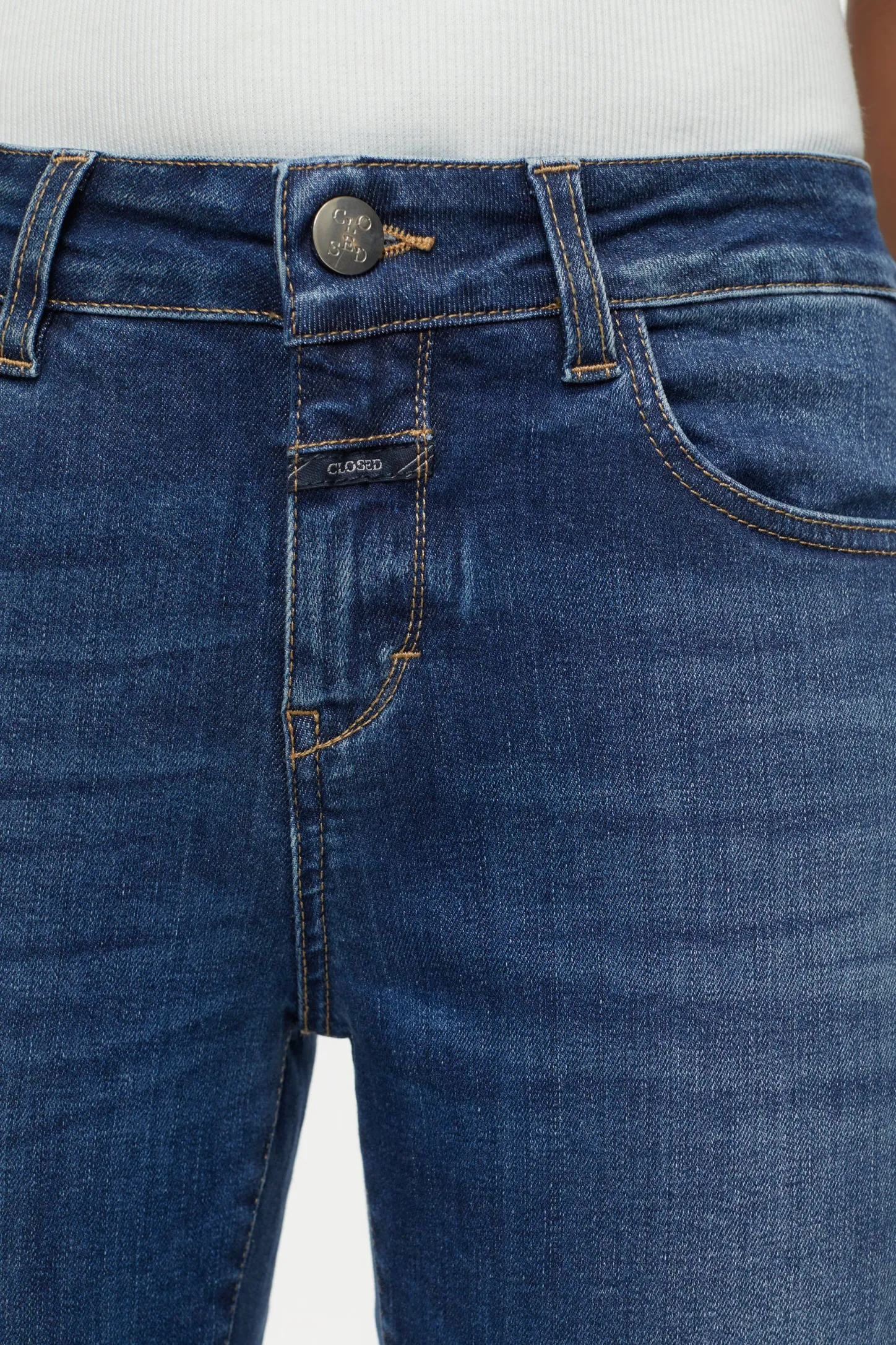 CLOSED Dun>Slim Jeans - Stijlnaam Baker Donkerblauw