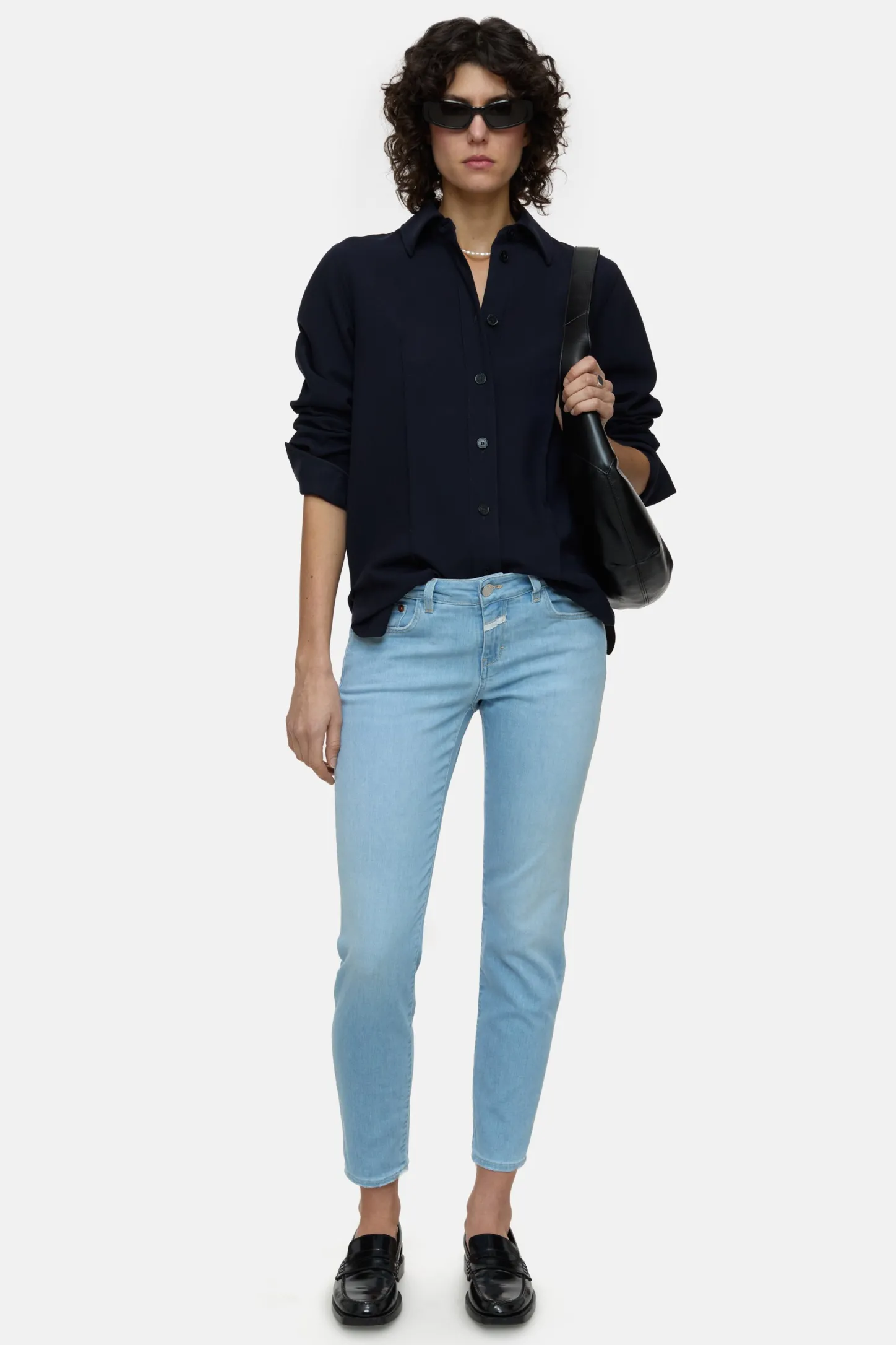 CLOSED Eco-Denim>Slim Jeans - Stijlnaam Baker Lichtblauw