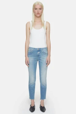CLOSED Dun>Slim Jeans - Stijlnaam Baker Midden Blauw