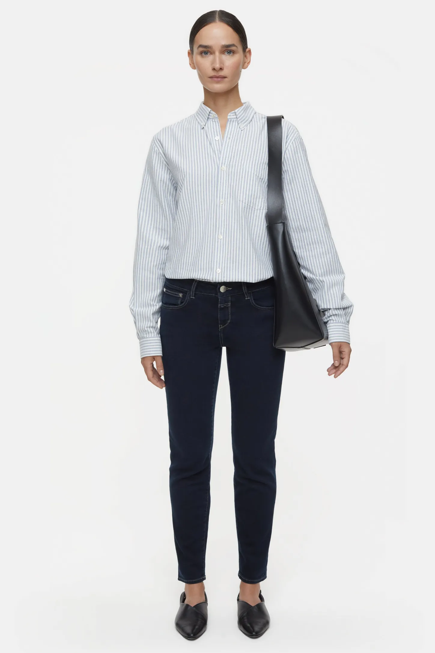 CLOSED Dun>Slim Jeans - Stijlnaam Baker Donkerblauw