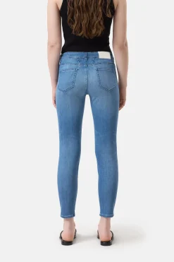 CLOSED Dun>Slim Jeans - Stijlnaam Baker Midden Blauw