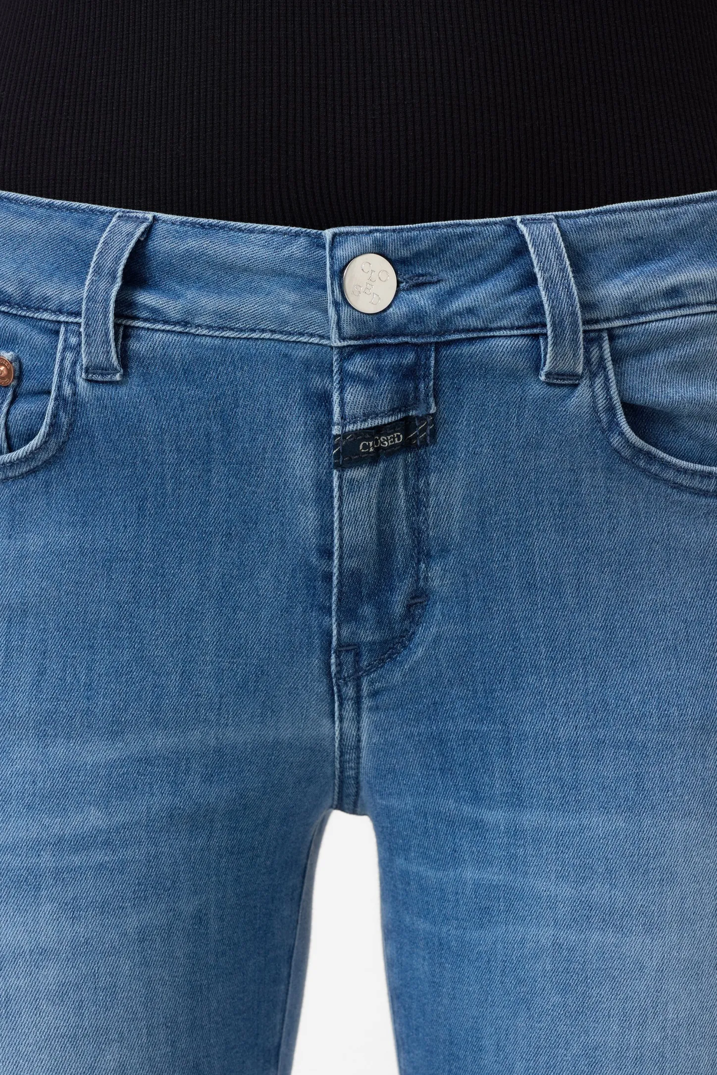 CLOSED Dun>Slim Jeans - Stijlnaam Baker Midden Blauw