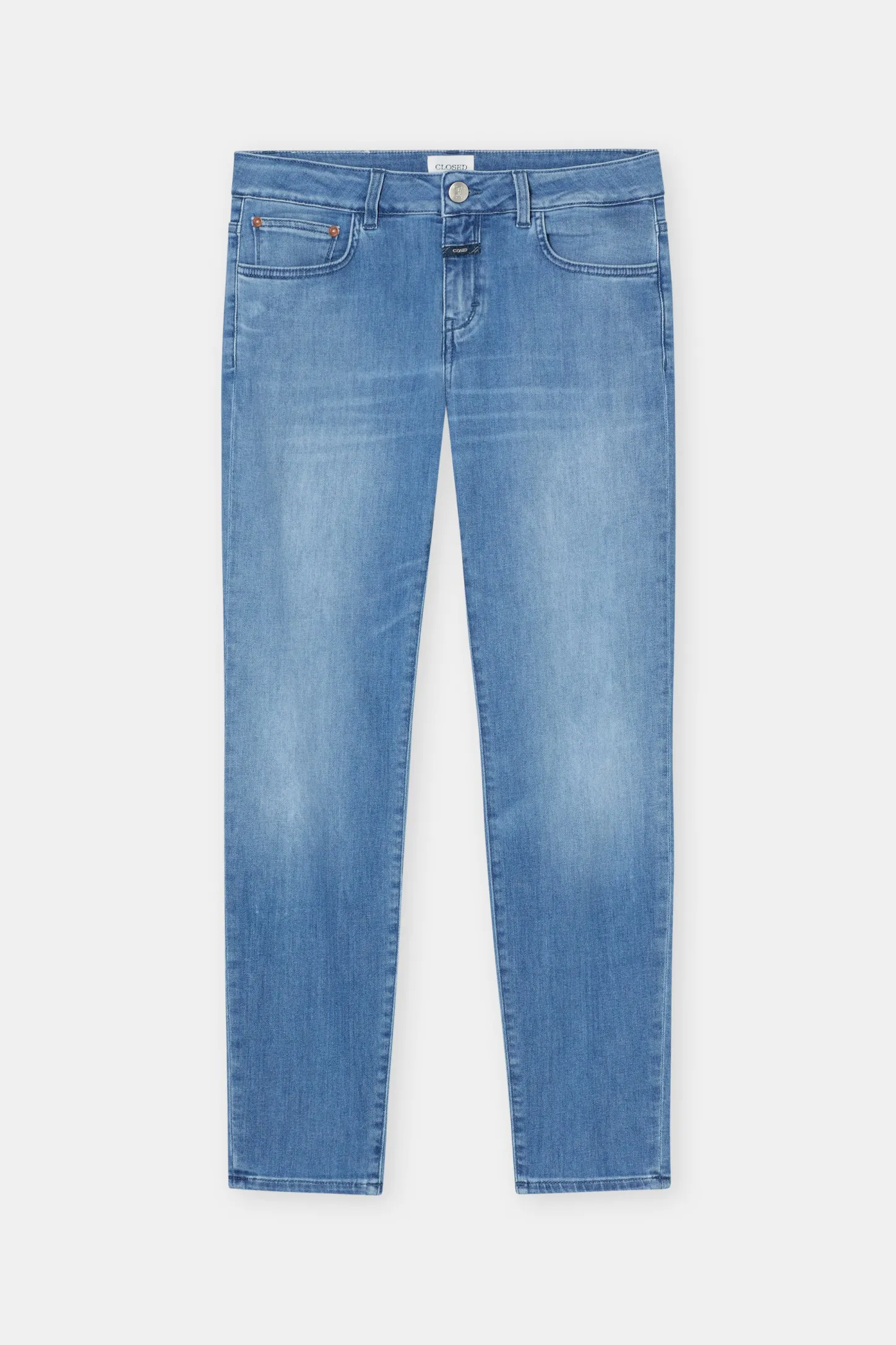 CLOSED Dun>Slim Jeans - Stijlnaam Baker Midden Blauw