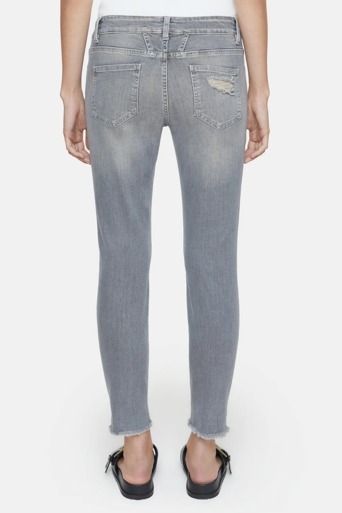 CLOSED Dun>Slim Jeans - Stijlnaam Baker Midden Grijs