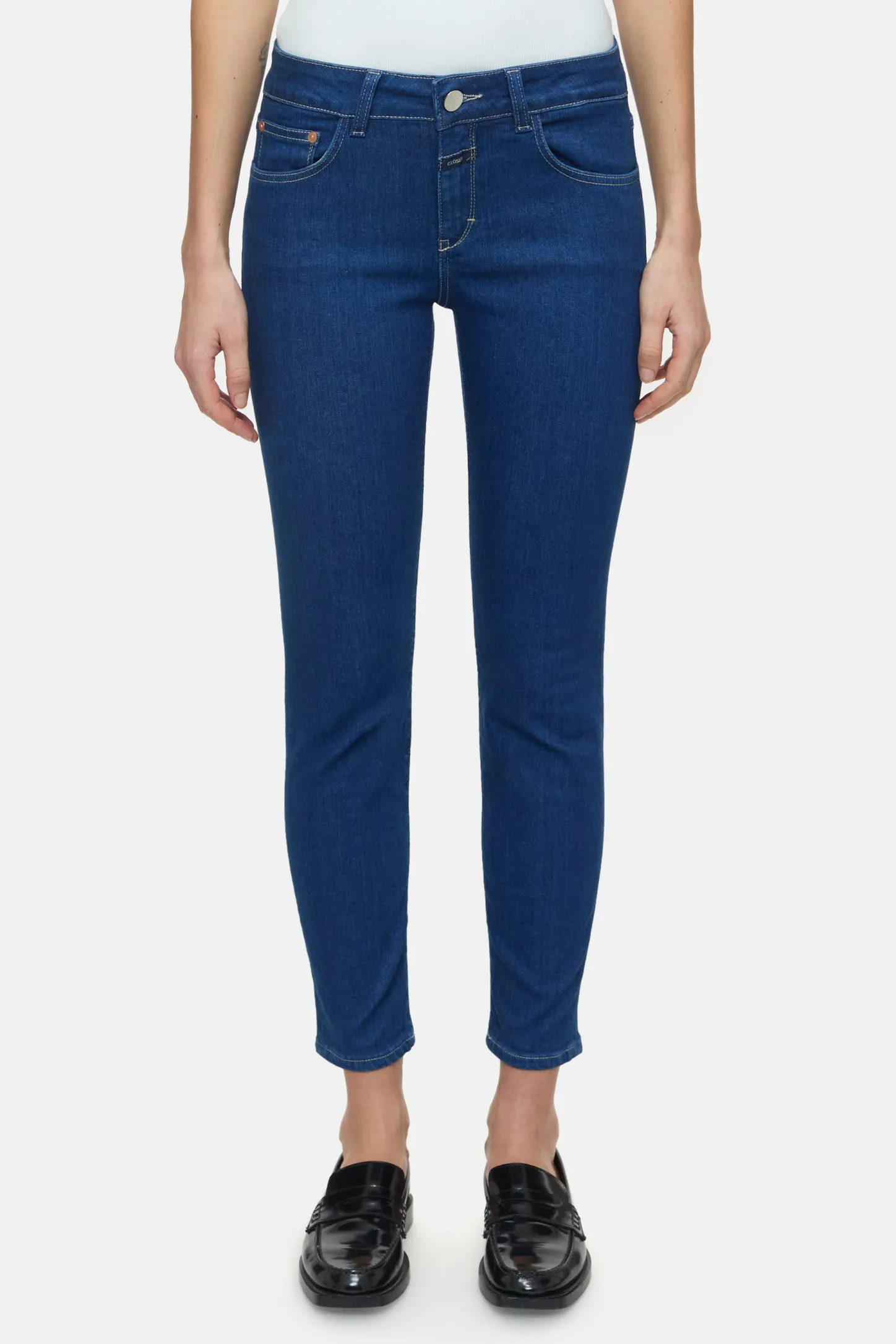CLOSED Dun>Slim Jeans - Stijlnaam Baker Donkerblauw