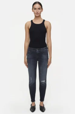 CLOSED Dun>Slim Jeans - Stijlnaam Baker Donker Grijs