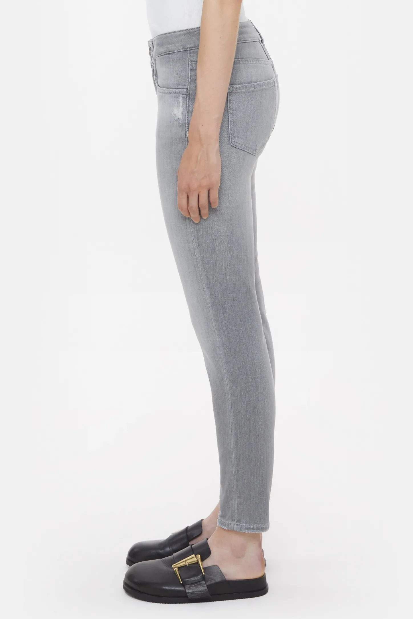 CLOSED Dun>Slim Jeans - Stijlnaam Baker Lichtgrijs
