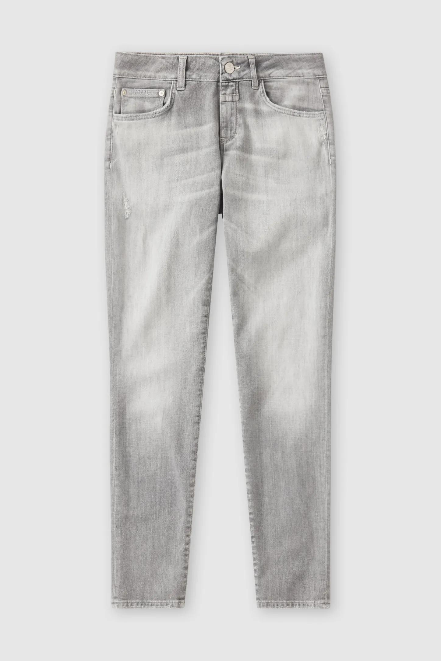CLOSED Dun>Slim Jeans - Stijlnaam Baker Lichtgrijs