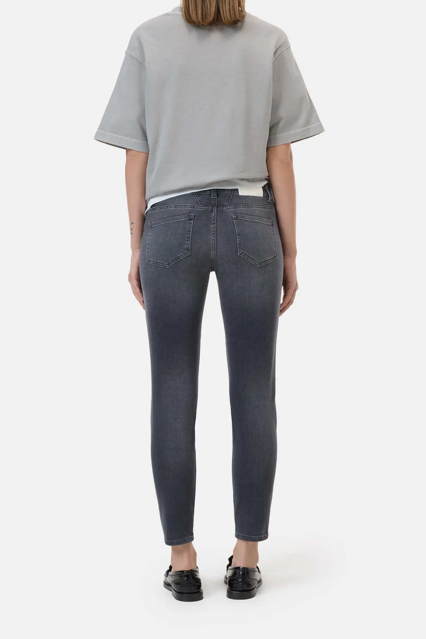 CLOSED Dun>Slim Jeans - Stijlnaam Baker Donker Grijs