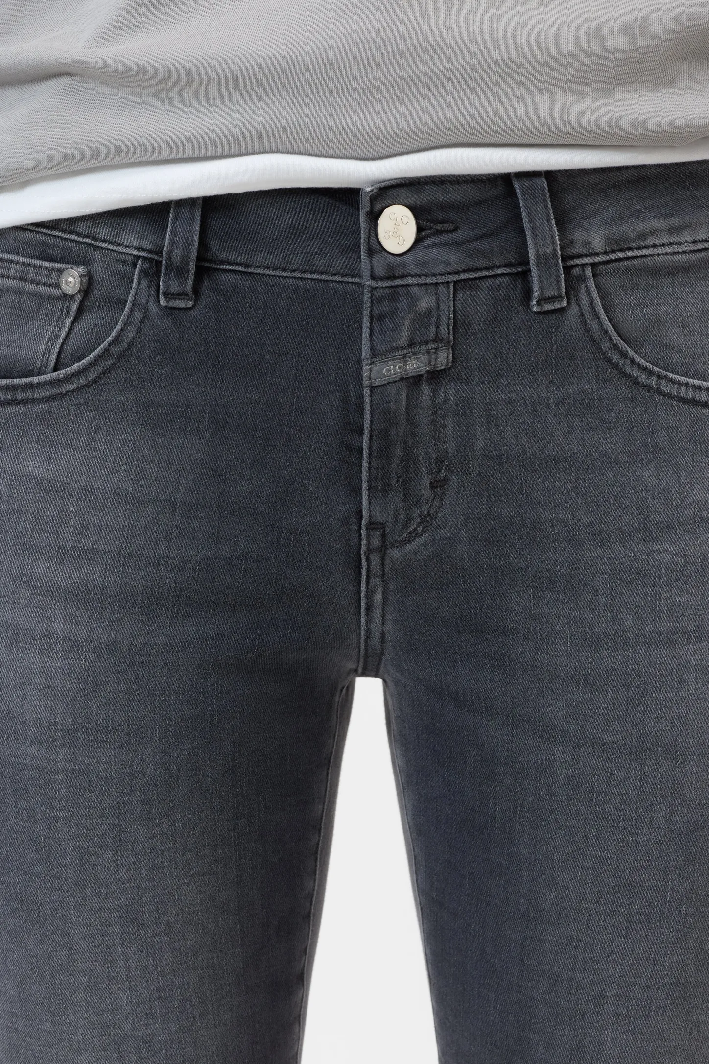 CLOSED Dun>Slim Jeans - Stijlnaam Baker Donker Grijs