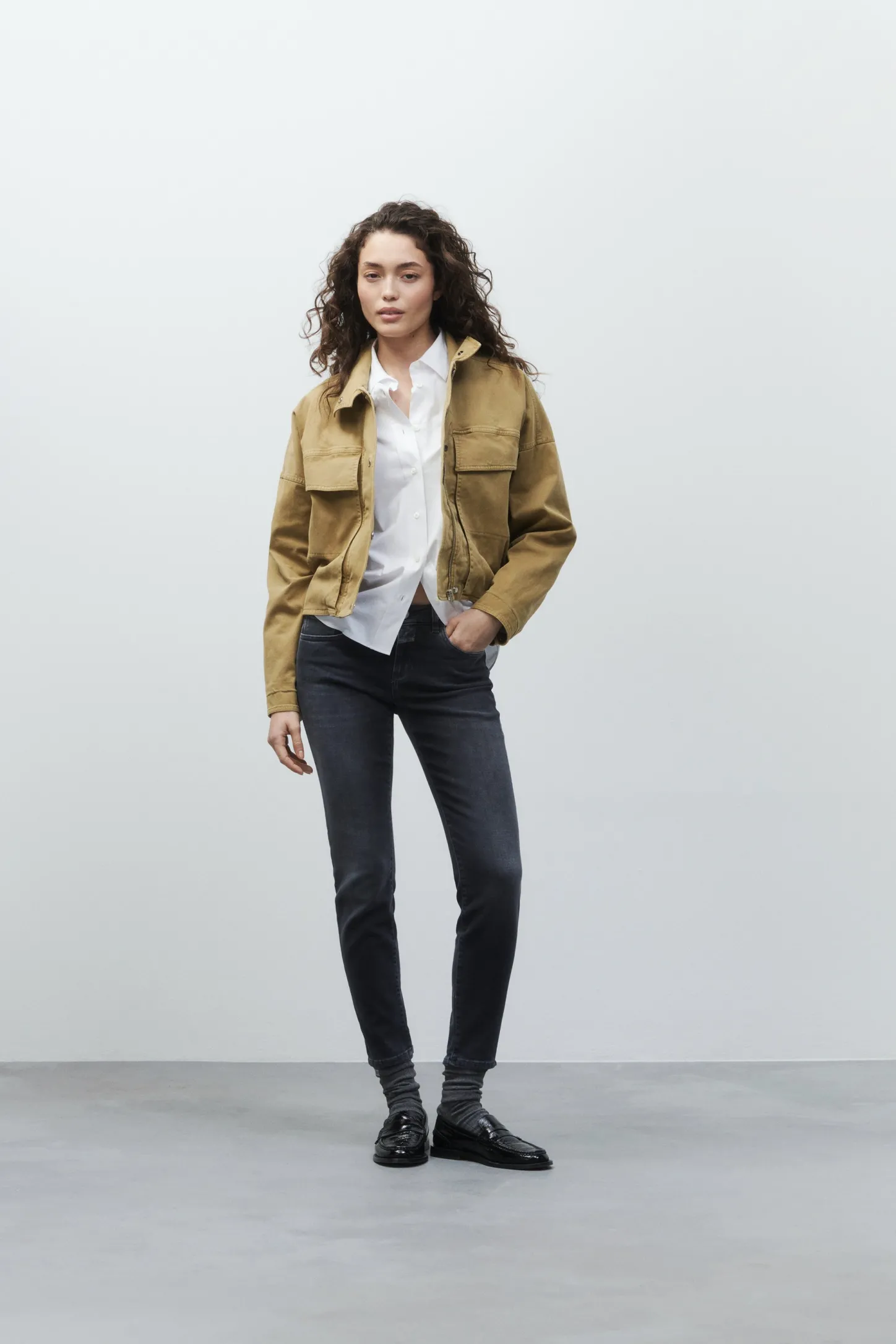 CLOSED Dun>Slim Jeans - Stijlnaam Baker Donker Grijs