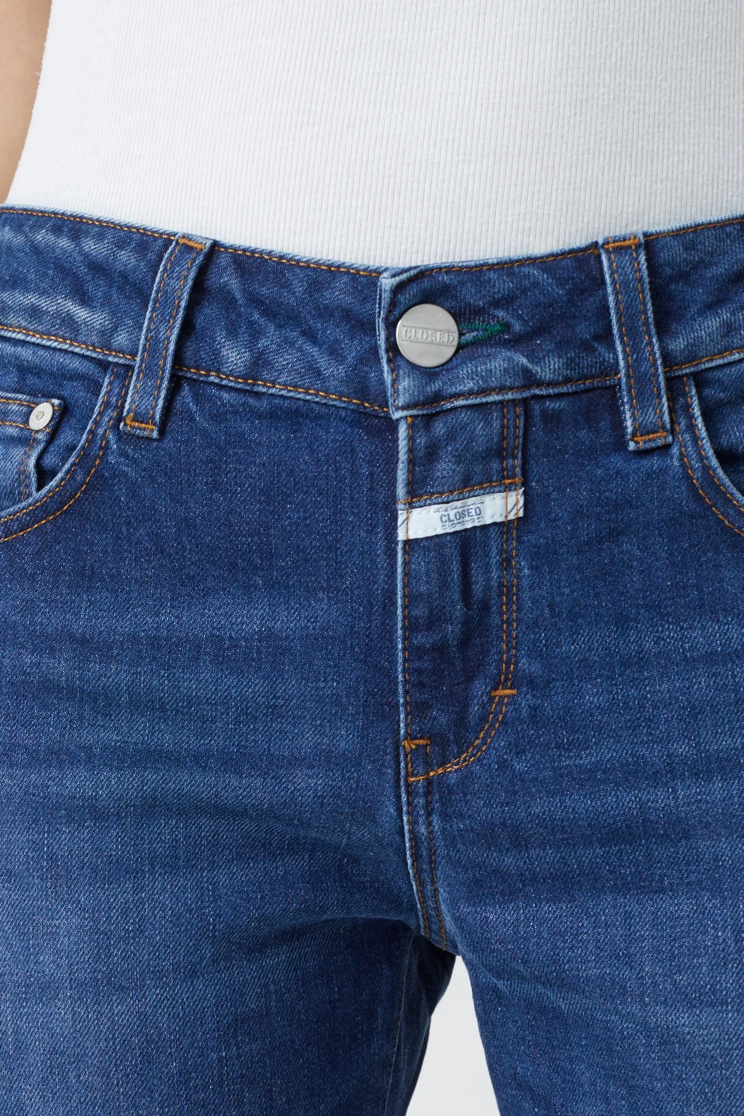 CLOSED Dun>Slim Jeans - Stijlnaam Baker Donkerblauw