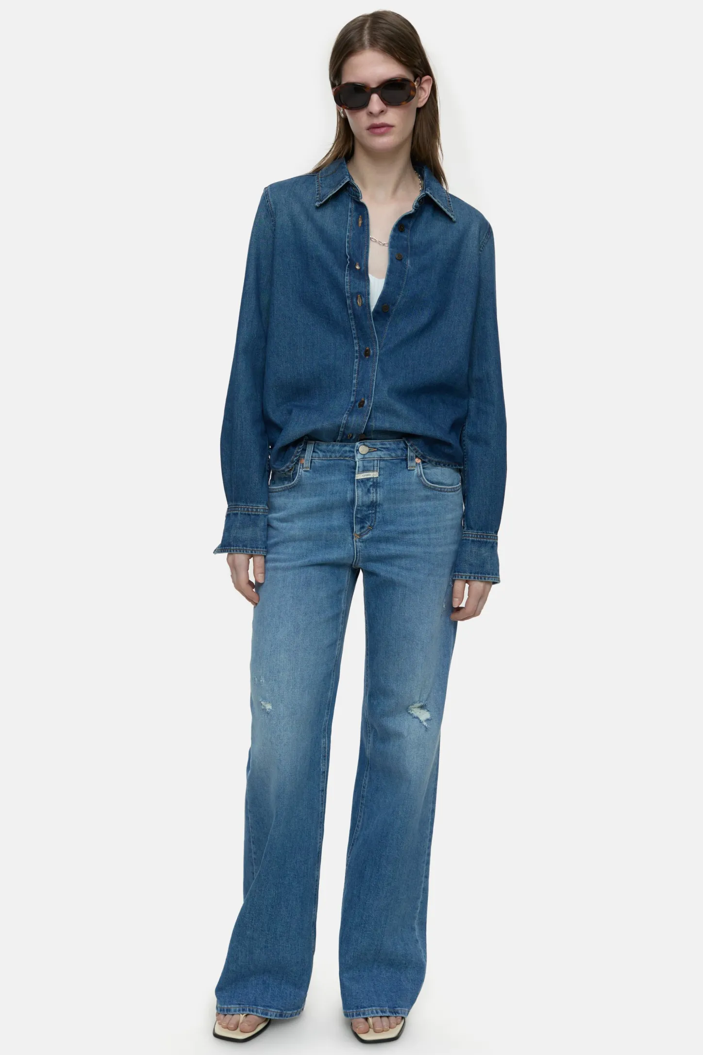 CLOSED Eco-Denim>Slim Jeans - Stijlnaam Gillan Midden Blauw