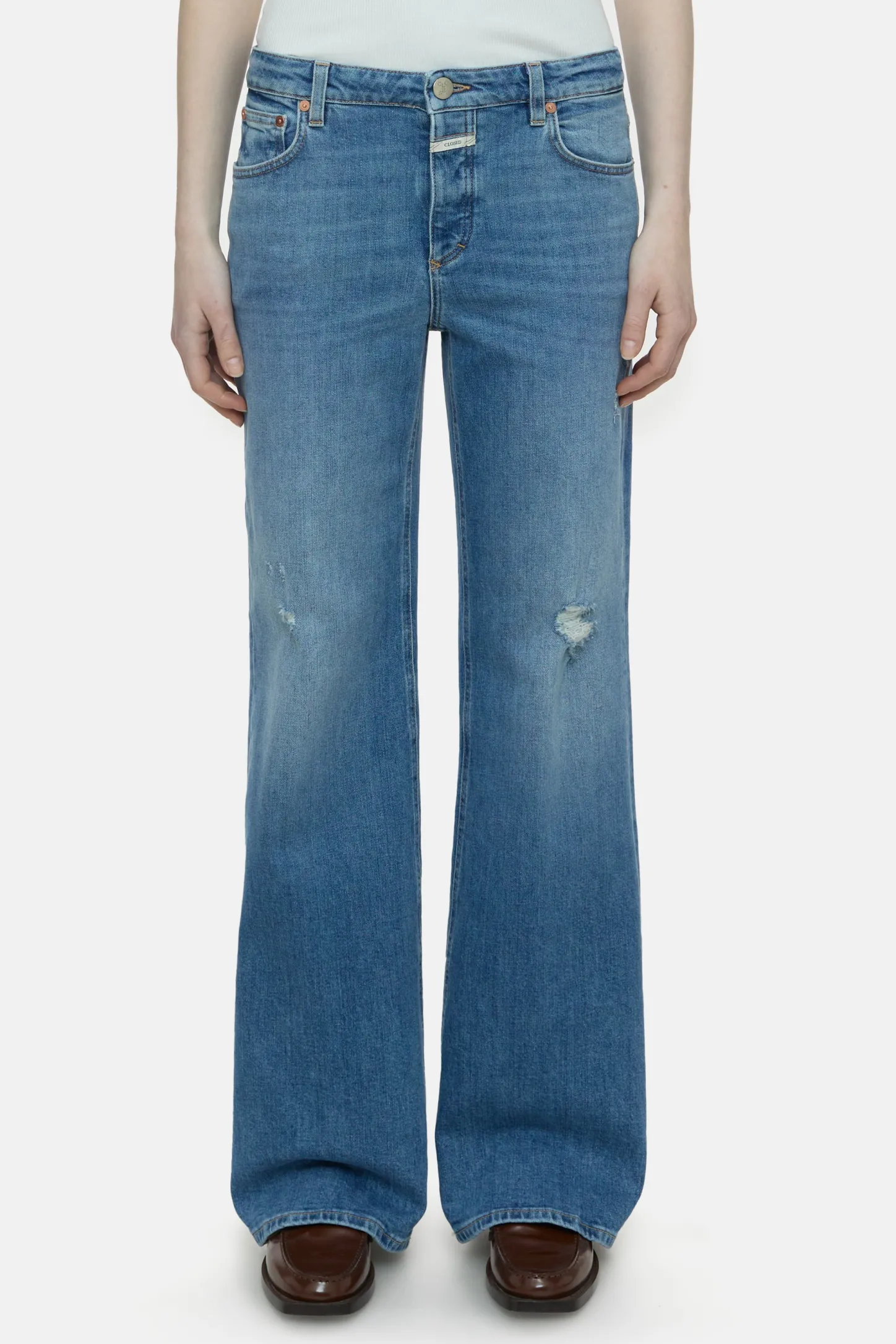 CLOSED Jeans>Slim Jeans - Stijlnaam Gillan Midden Blauw