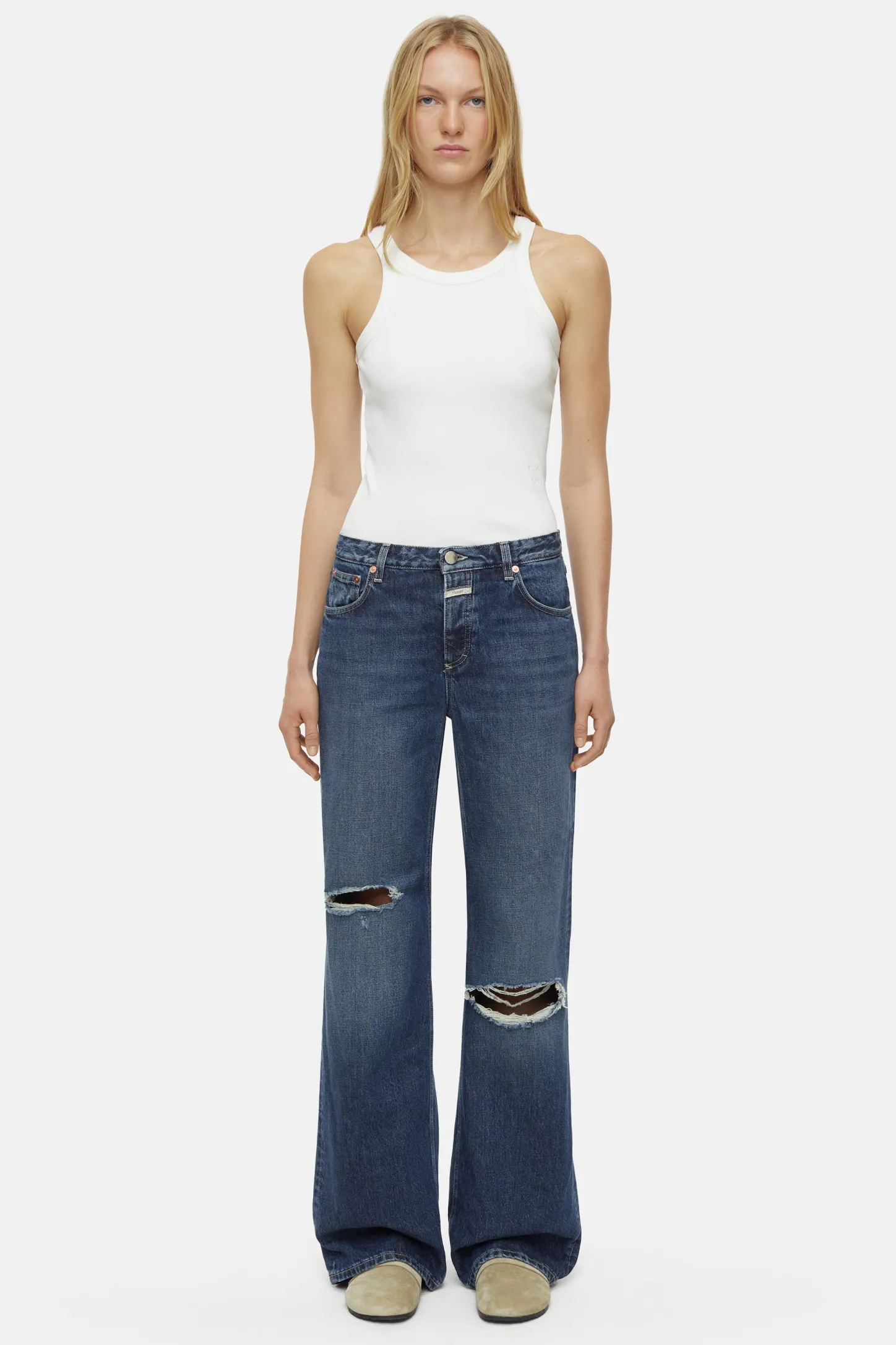 CLOSED Lange Denim>Slim Jeans - Stijlnaam Gillan Donkerblauw