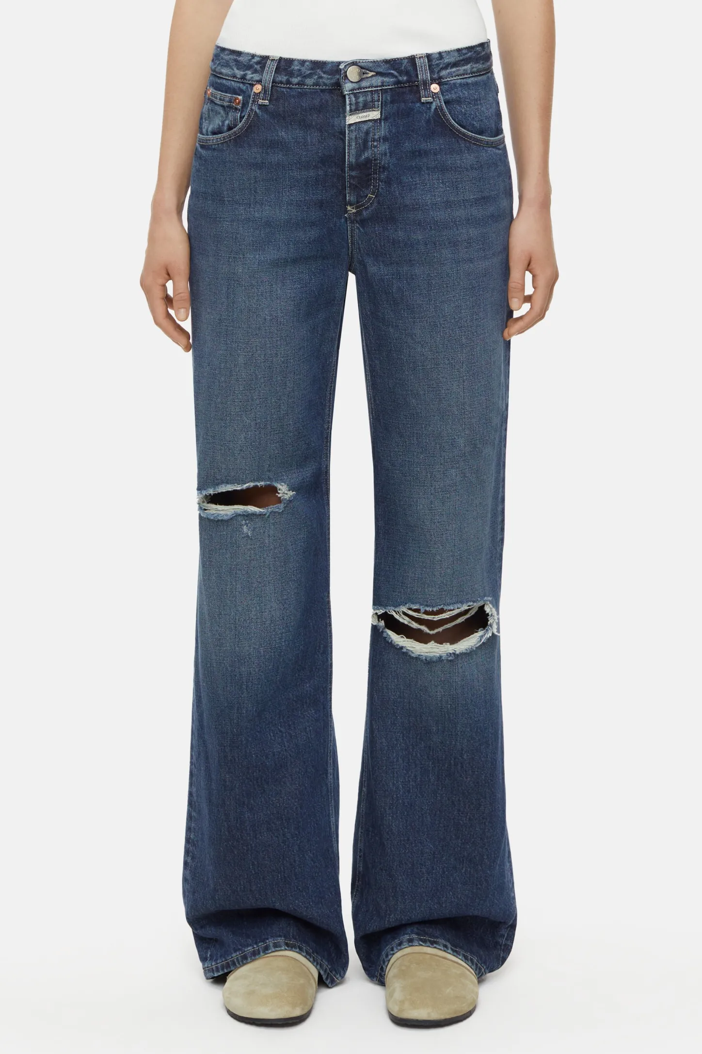 CLOSED Lange Denim>Slim Jeans - Stijlnaam Gillan Donkerblauw