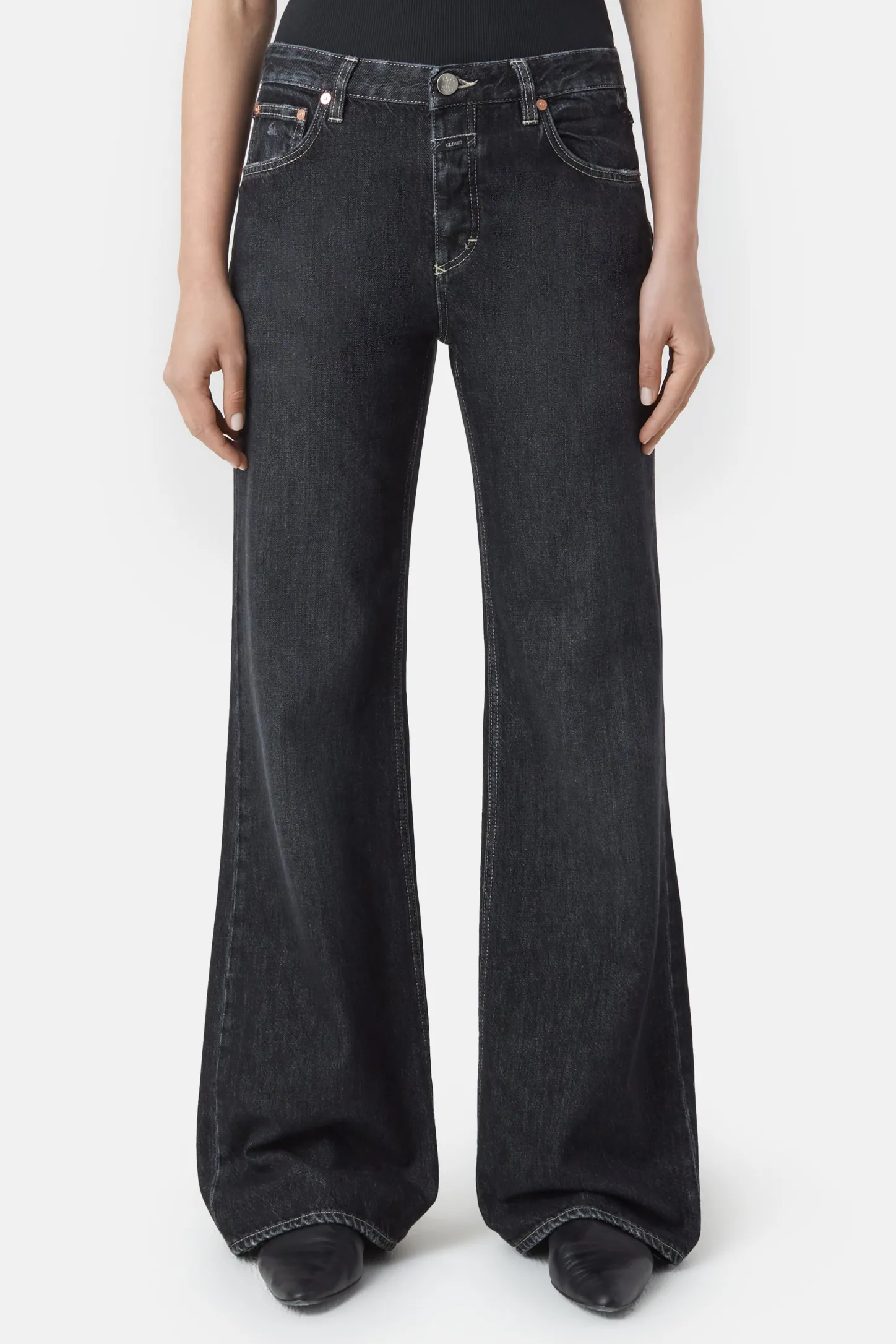 CLOSED Jeans>Slim Jeans - Stijlnaam Gillan Donker Grijs