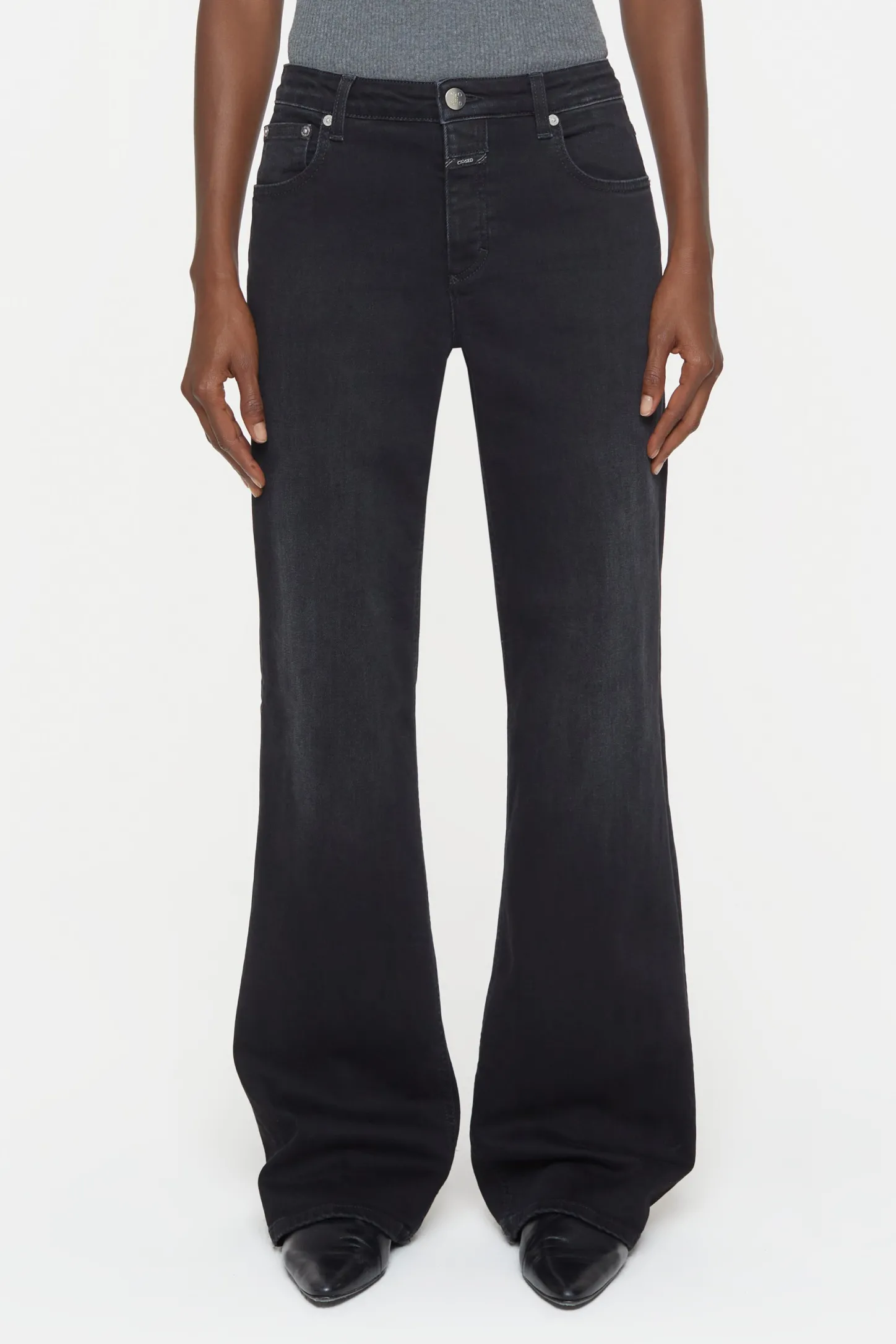 CLOSED Lange Denim>Slim Jeans - Stijlnaam Gillan Donker Grijs