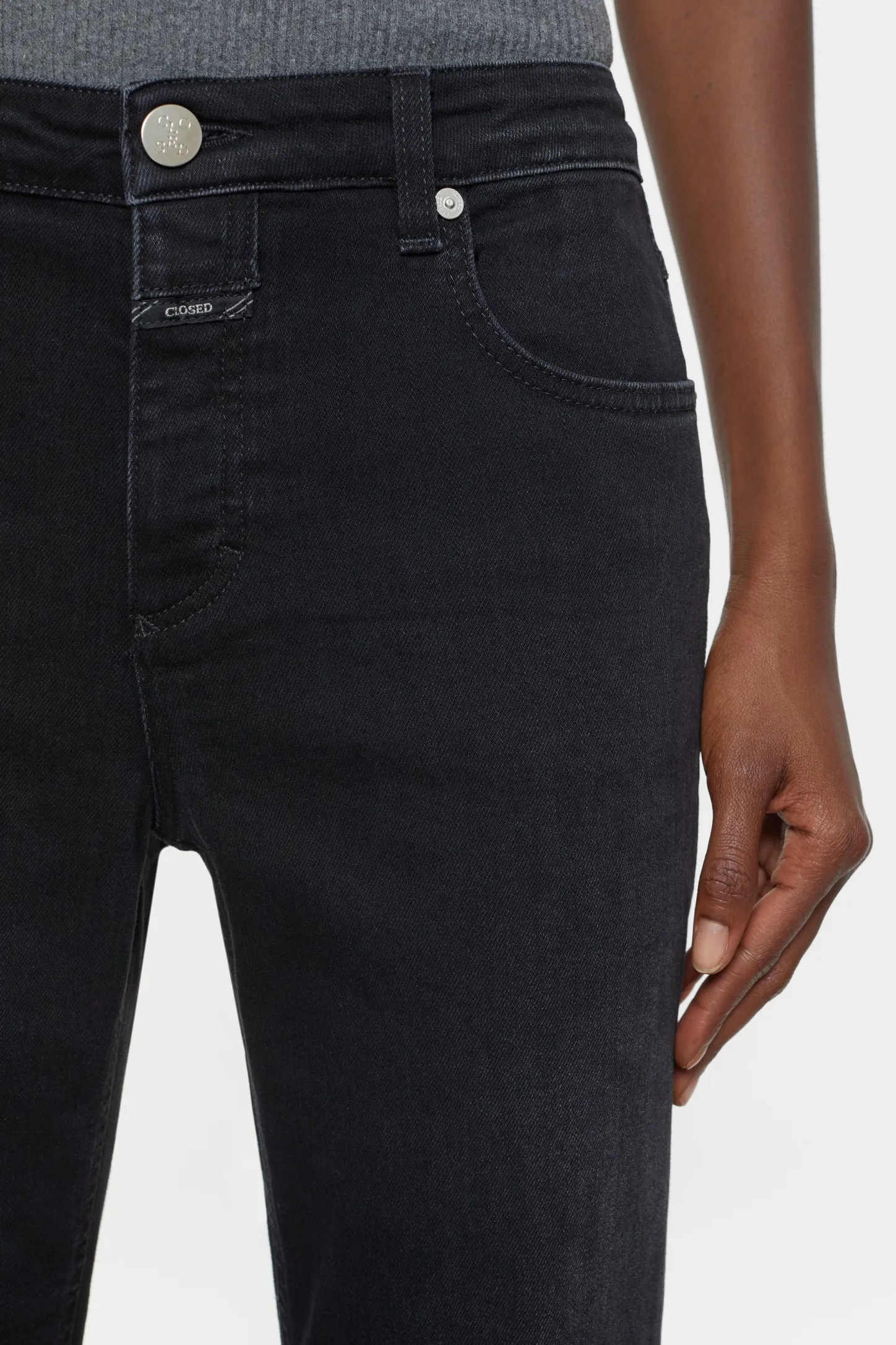 CLOSED Lange Denim>Slim Jeans - Stijlnaam Gillan Donker Grijs