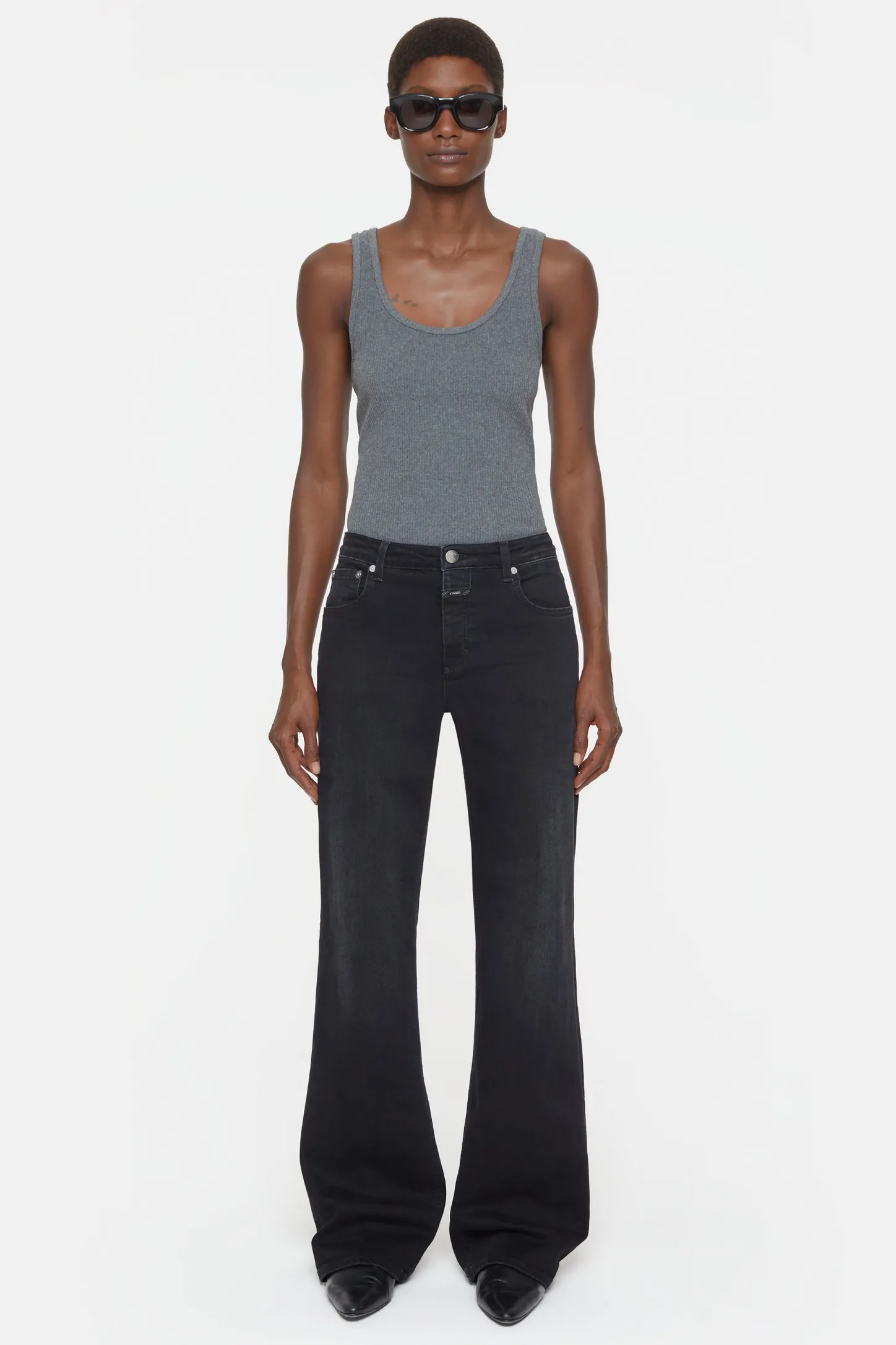 CLOSED Lange Denim>Slim Jeans - Stijlnaam Gillan Donker Grijs