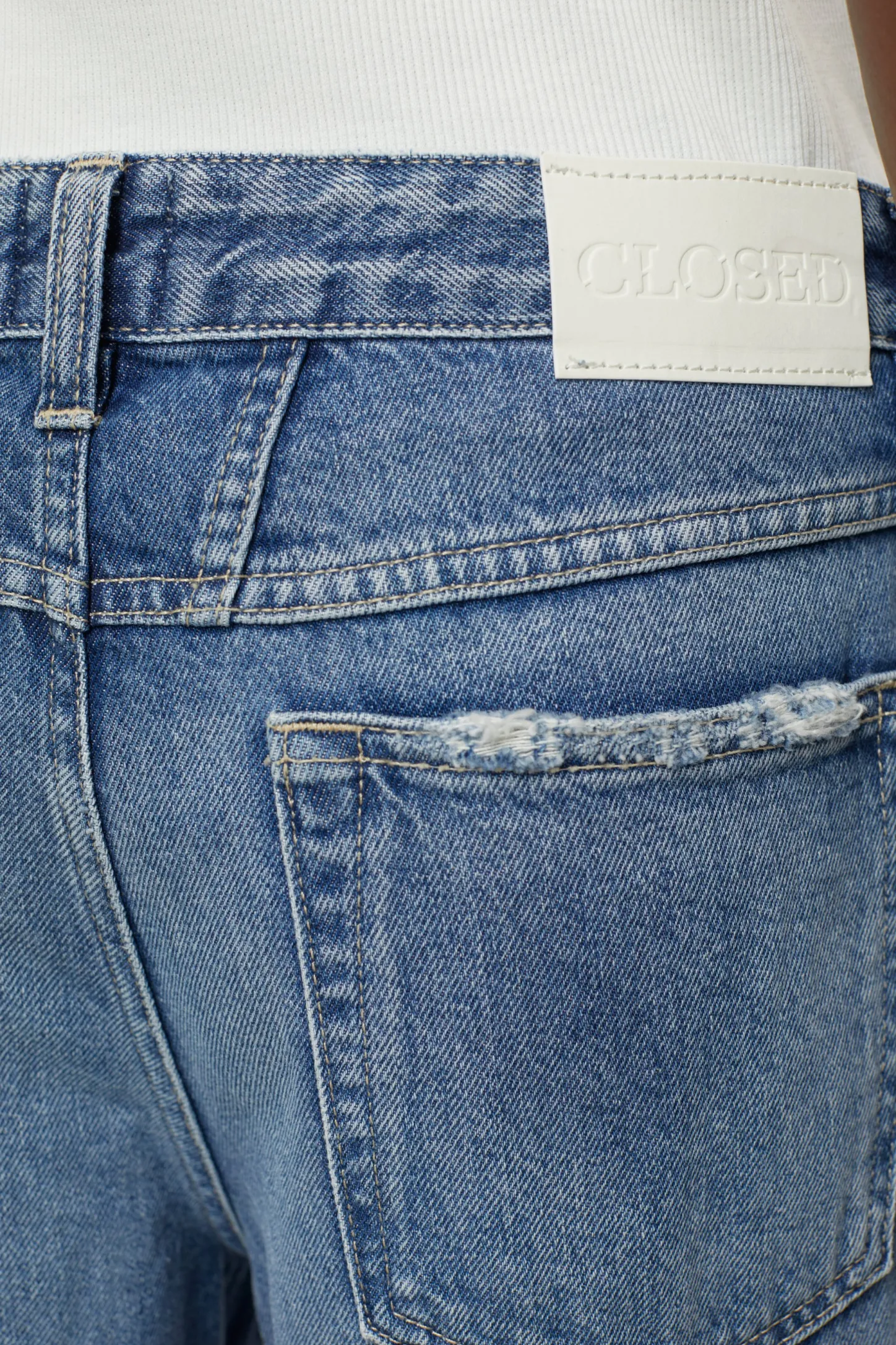 CLOSED Dun>Slim Jeans - Stijlnaam Gillan Midden Blauw