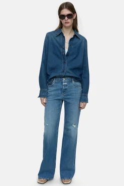 CLOSED Lange Denim>Slim Jeans - Stijlnaam Gillan Midden Blauw