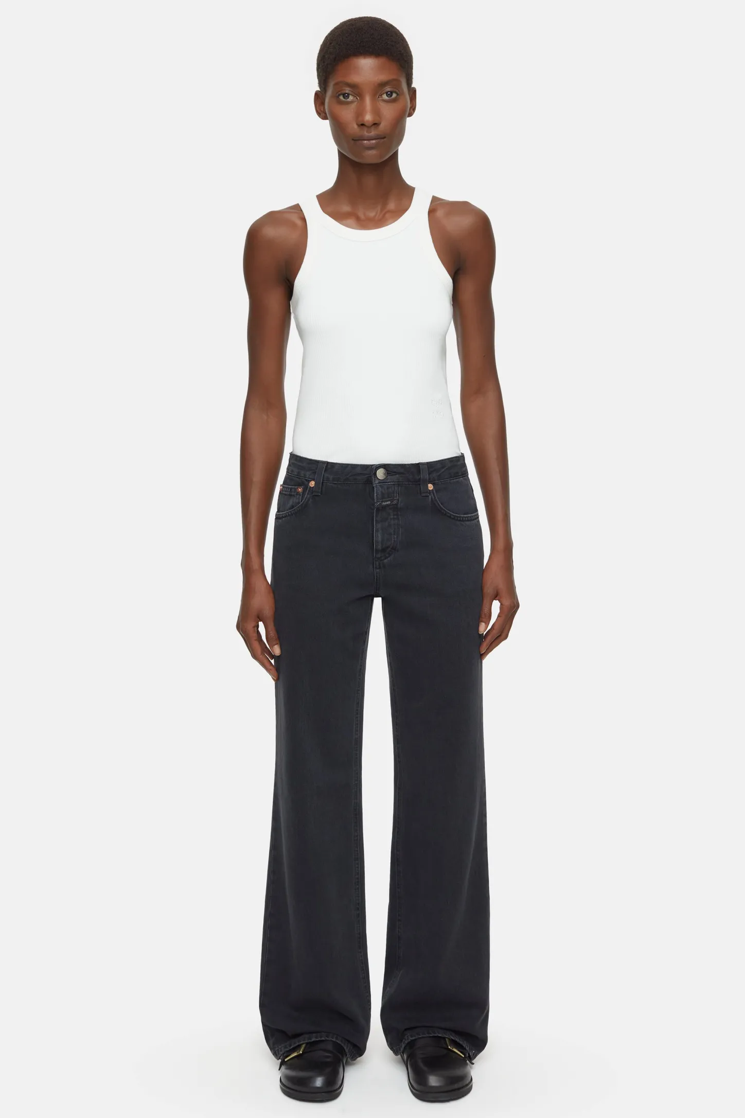 CLOSED Dun>Slim Jeans - Stijlnaam Gillan Donker Grijs