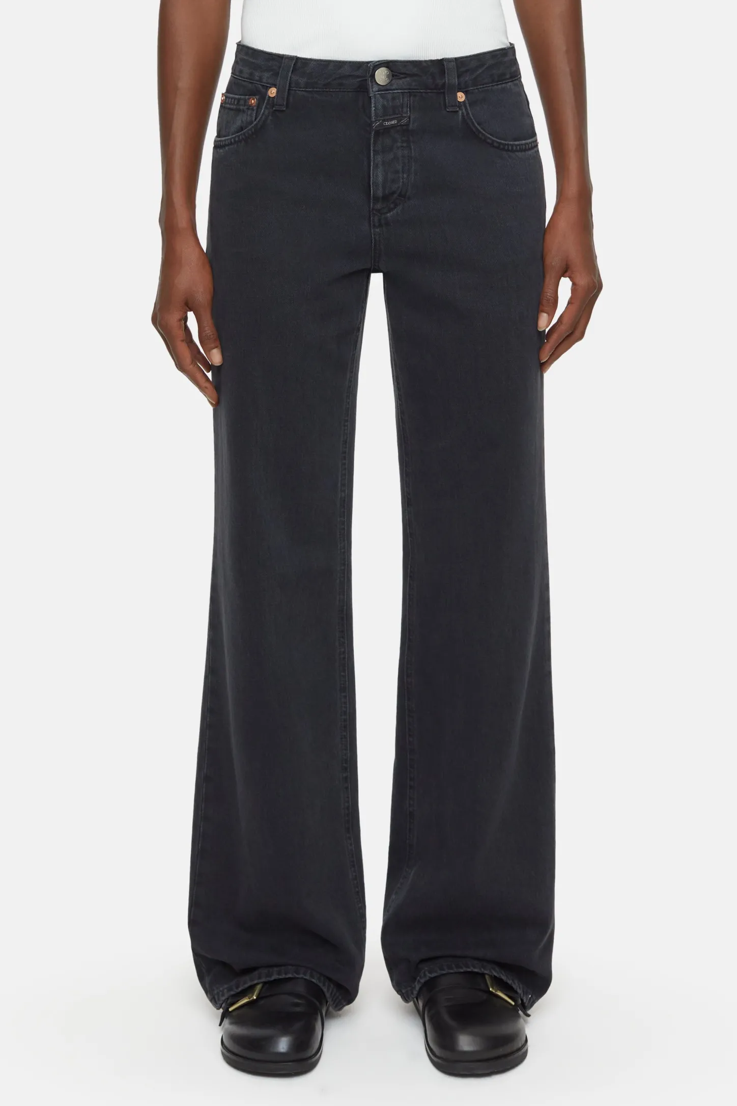 CLOSED Dun>Slim Jeans - Stijlnaam Gillan Donker Grijs