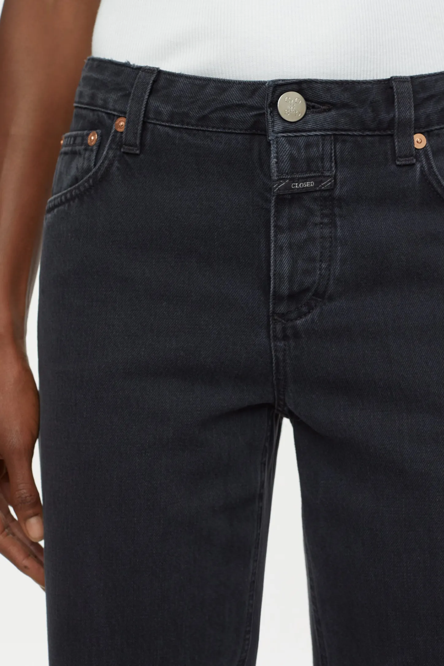 CLOSED Dun>Slim Jeans - Stijlnaam Gillan Donker Grijs