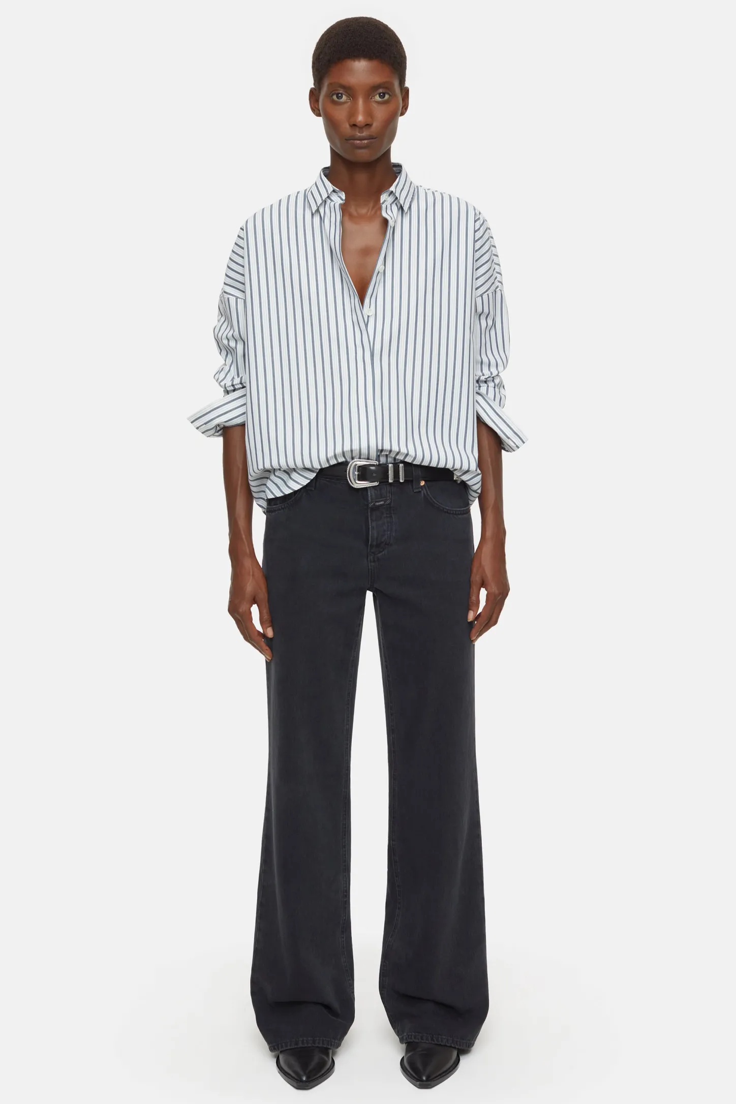 CLOSED Dun>Slim Jeans - Stijlnaam Gillan Donker Grijs