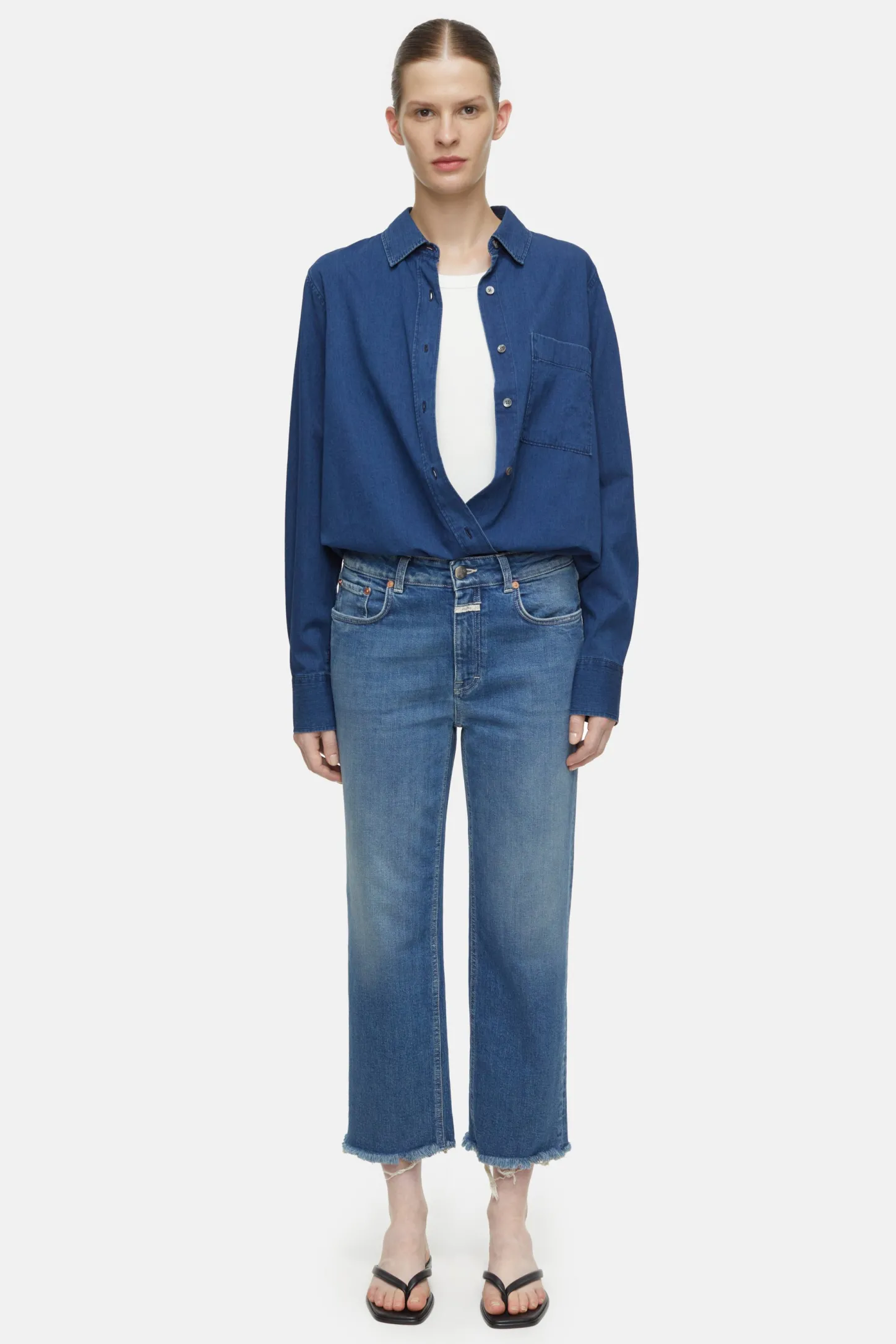 CLOSED Jeans>Slim Jeans - Stijlnaam Milo Midden Blauw
