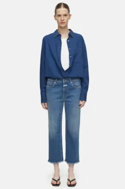 CLOSED Dun>Slim Jeans - Stijlnaam Milo Midden Blauw