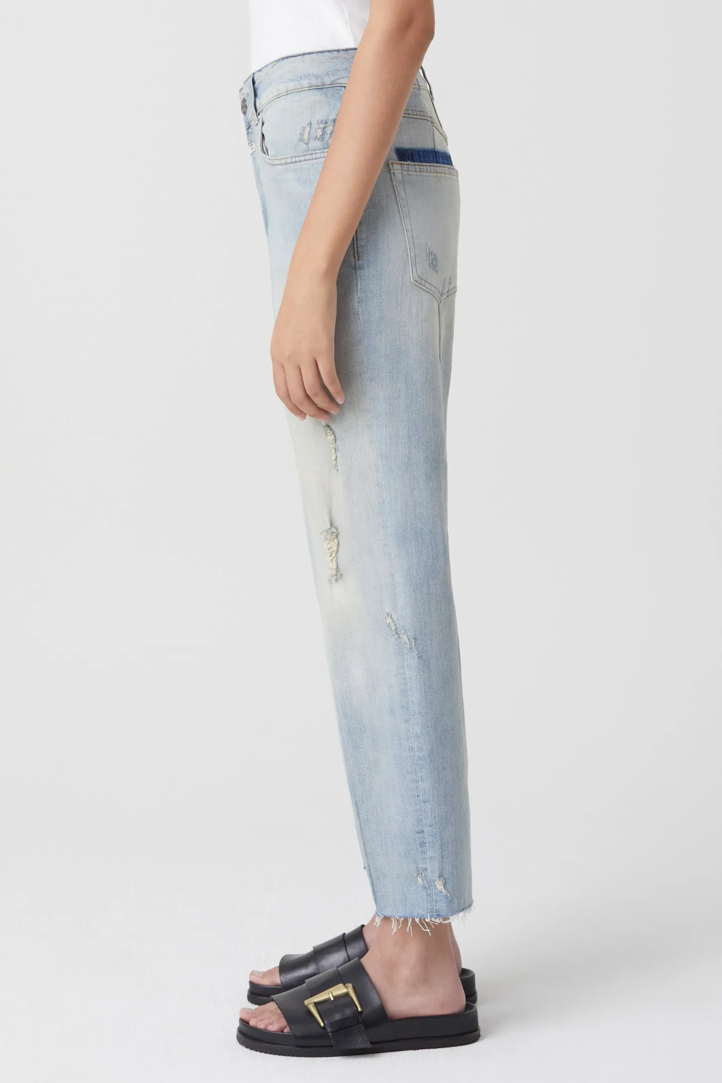 CLOSED Dun>Slim Jeans - Stijlnaam Milo Midden Blauw