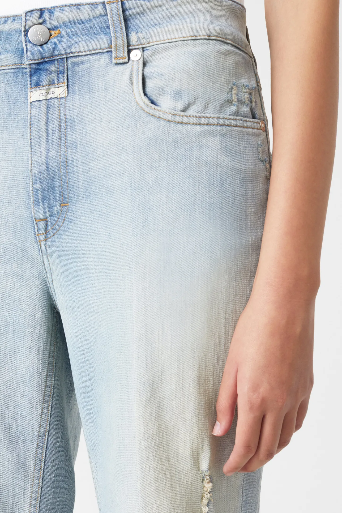 CLOSED Dun>Slim Jeans - Stijlnaam Milo Midden Blauw