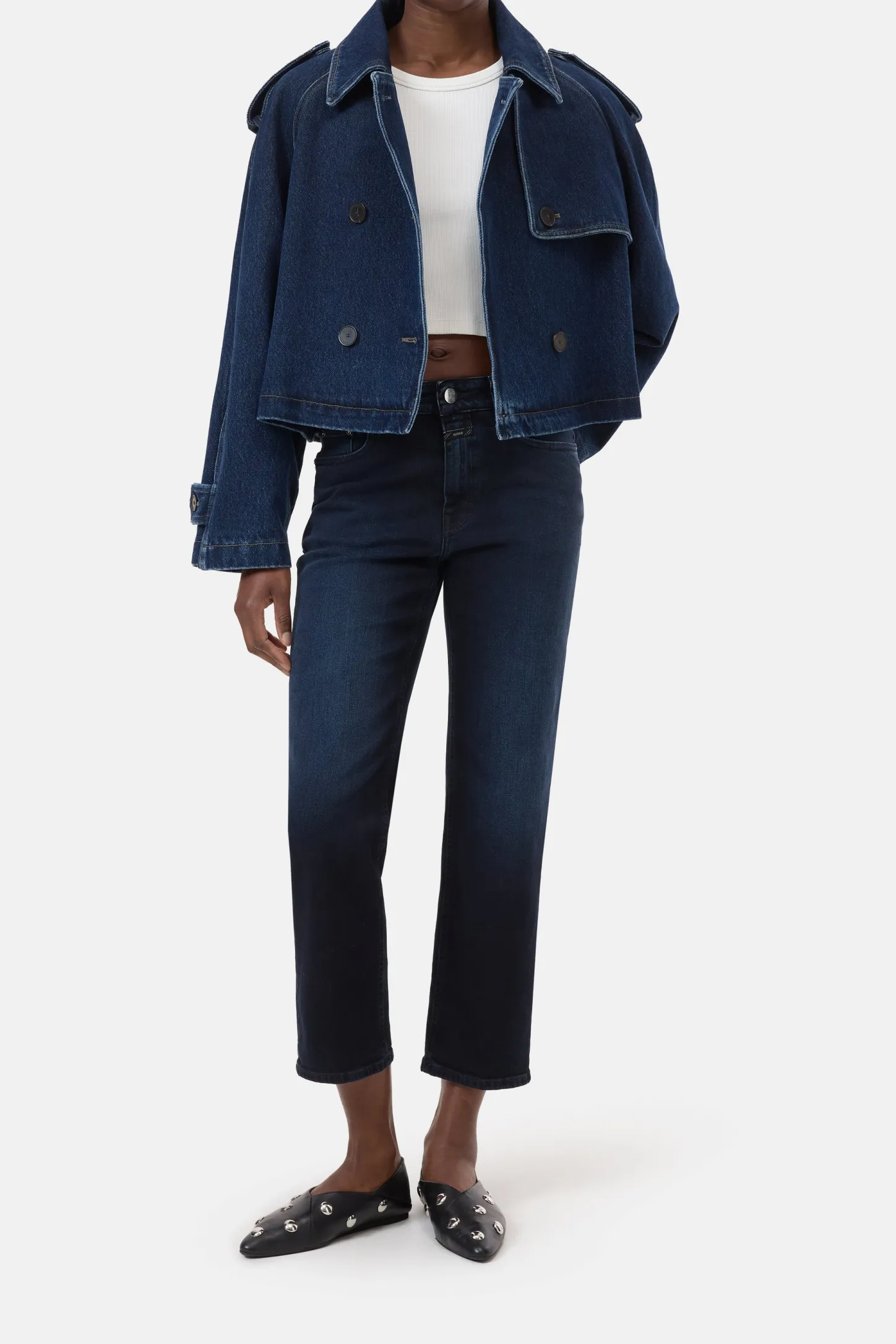 CLOSED Dun>Slim Jeans - Stijlnaam Milo Blauw Zwart