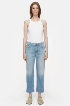 CLOSED Dun>Slim Jeans - Stijlnaam Milo Midden Blauw