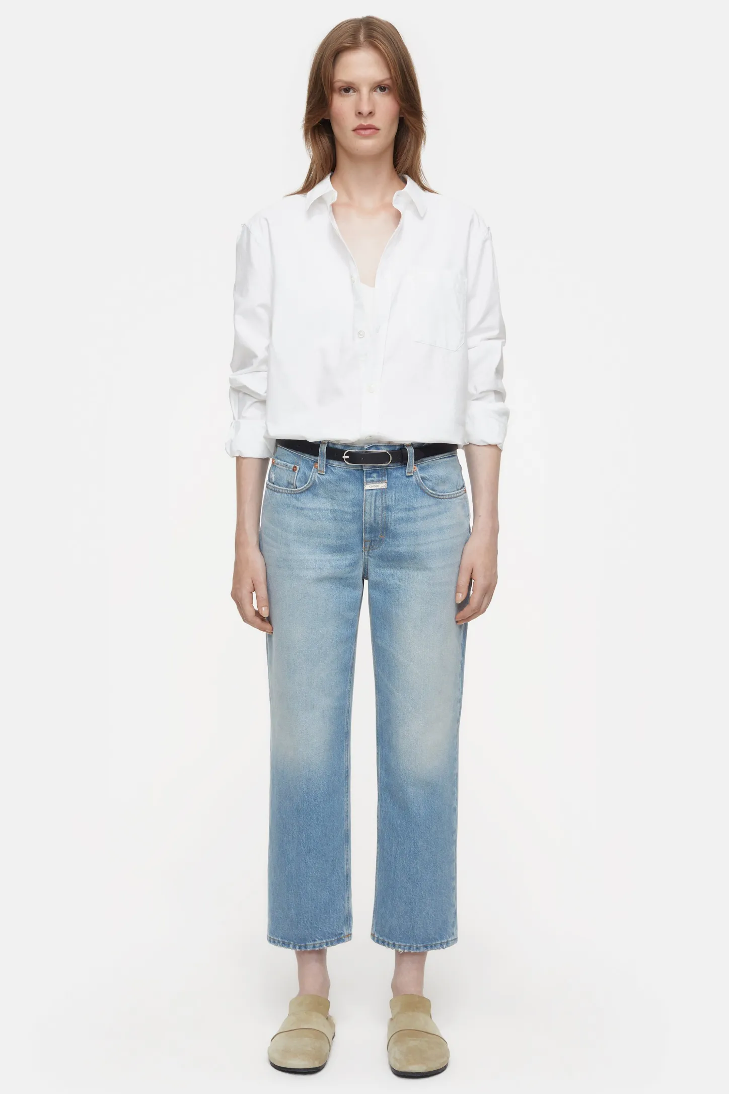CLOSED Dun>Slim Jeans - Stijlnaam Milo Midden Blauw