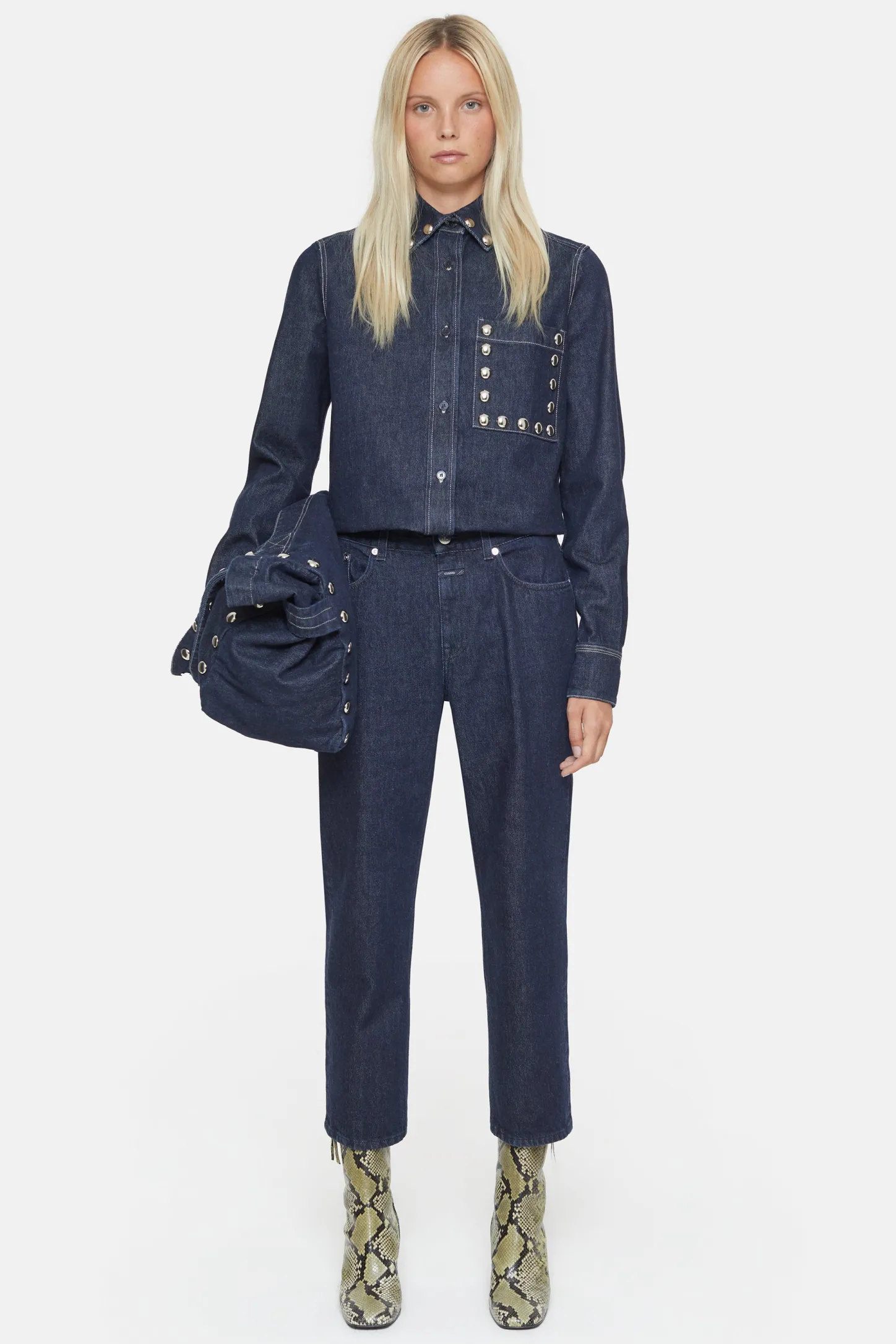 CLOSED Dun>Slim Jeans - Stijlnaam Milo Donkerblauw